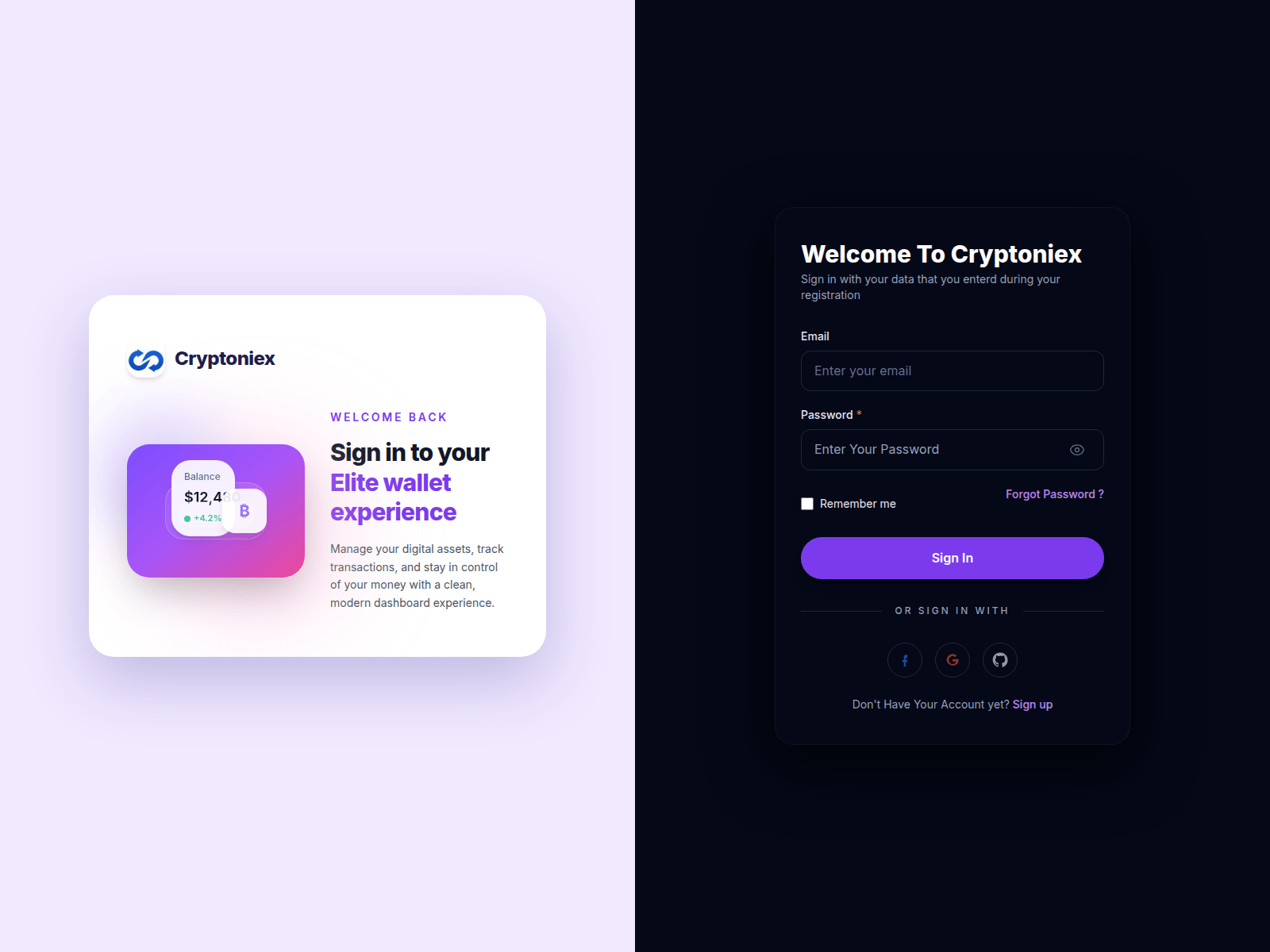Screenshot of secure.cryptoniex.io