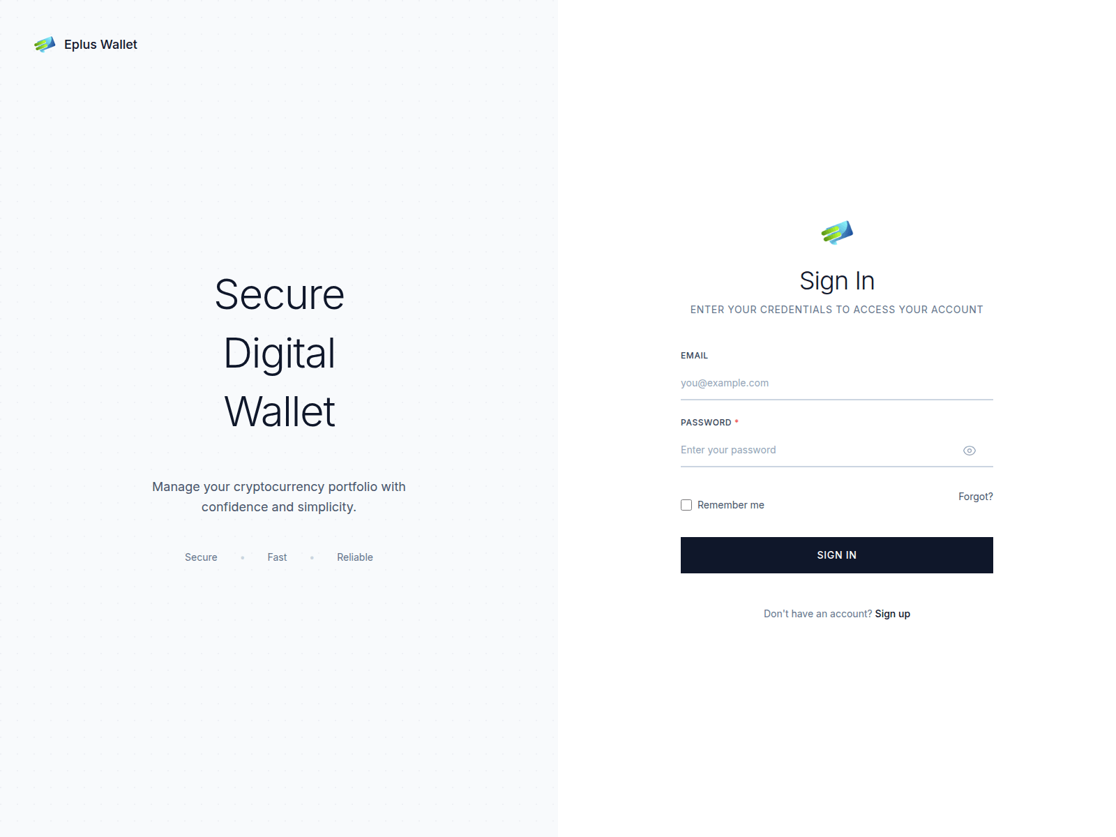 Screenshot of secure.epluswallet.com
