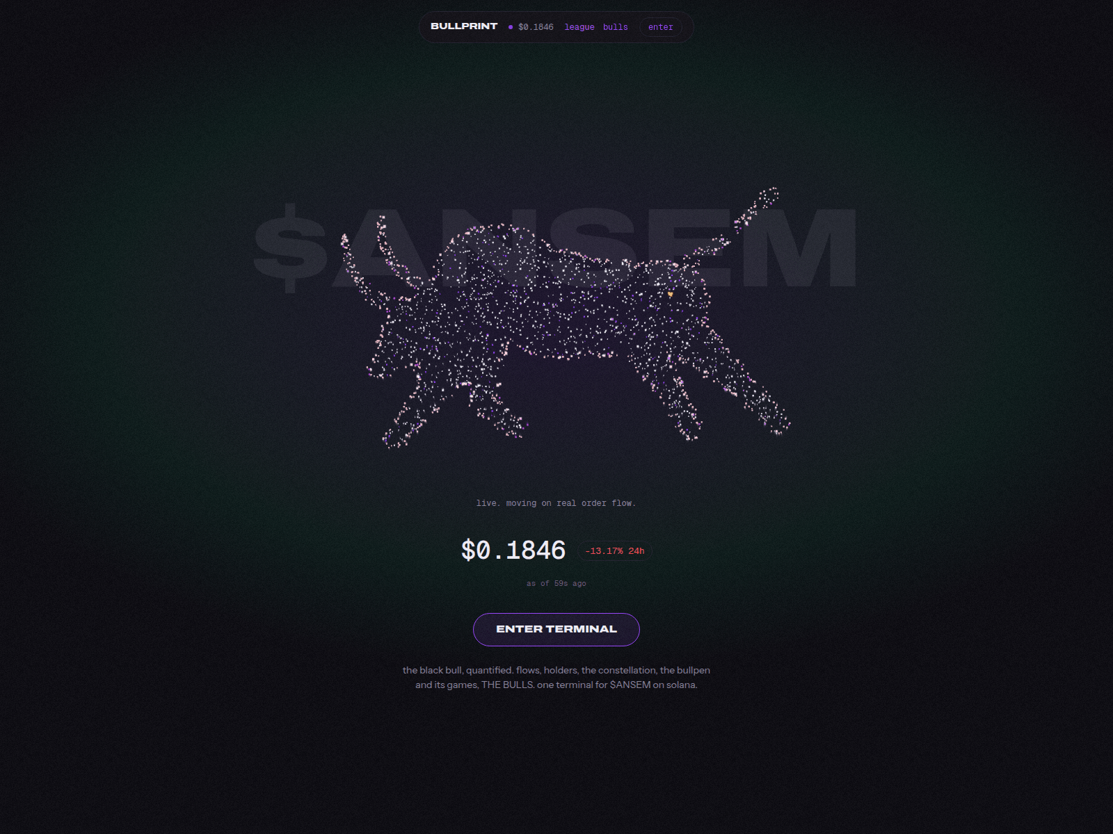 Screenshot of bullprint.xyz
