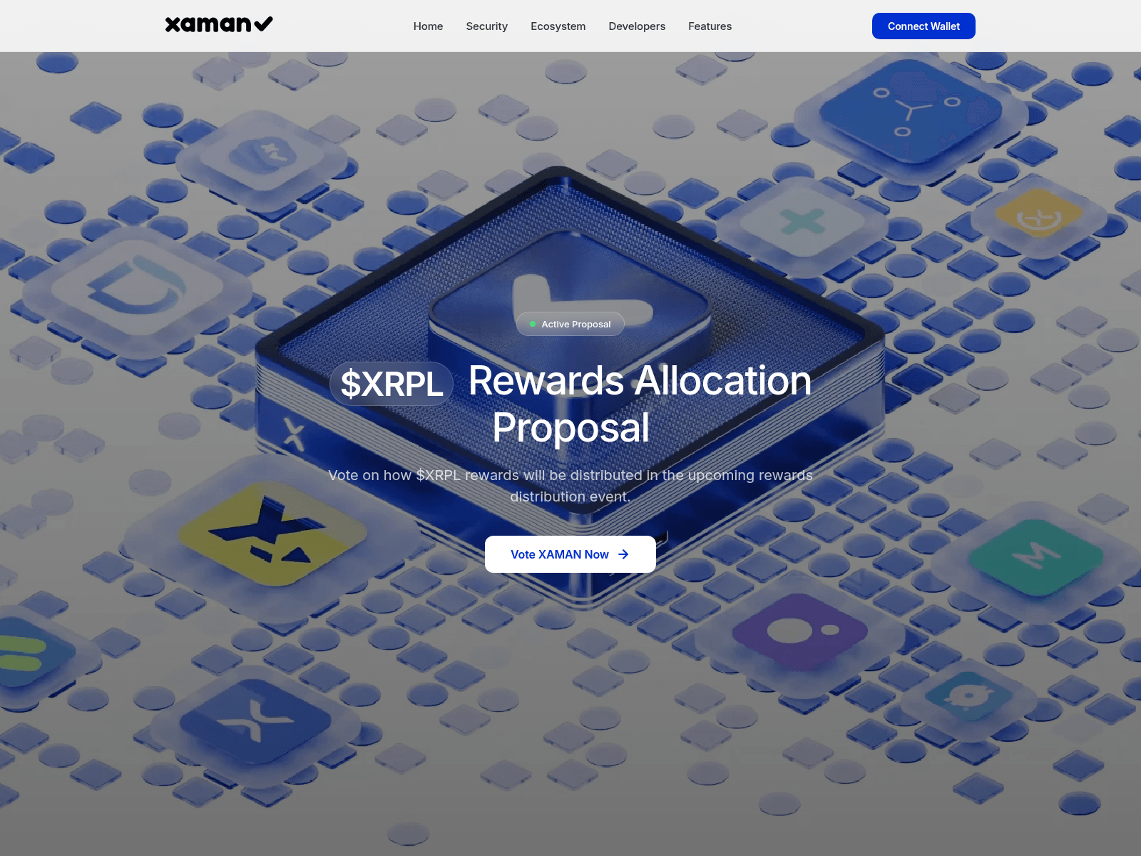 Screenshot of app.xrpl-gov.xyz