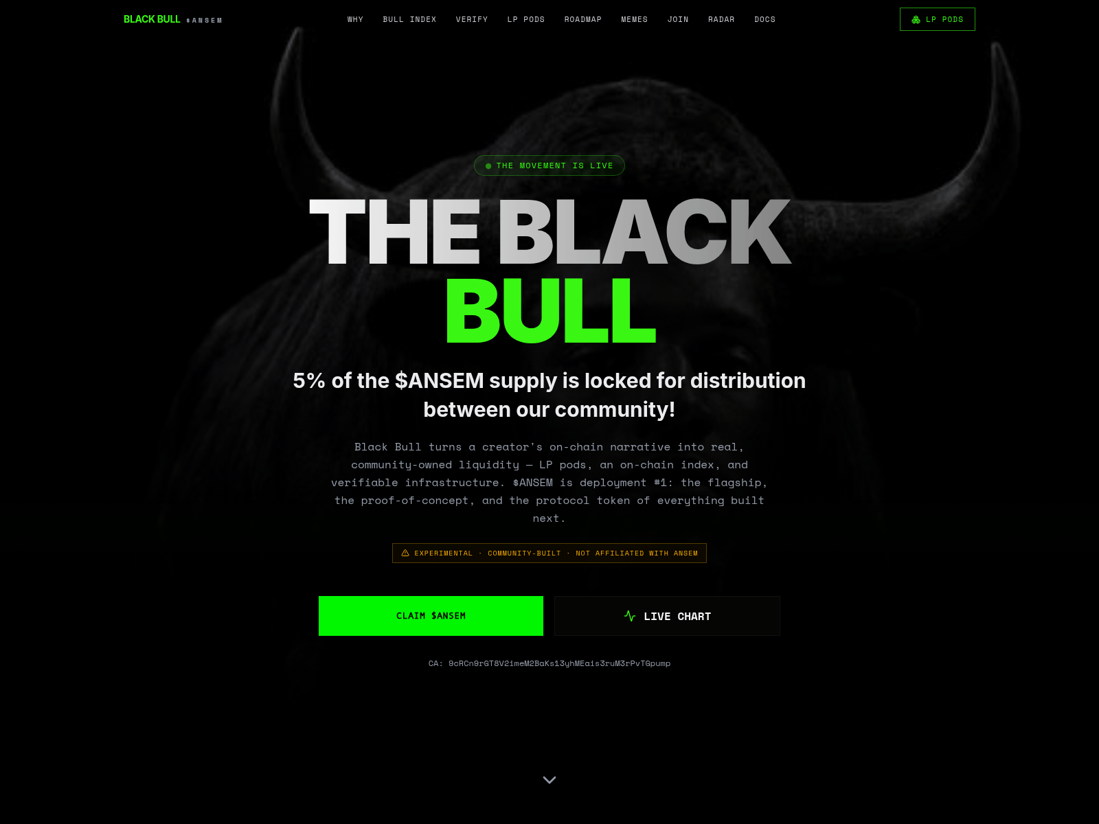 Screenshot of claims-blackbullsol.com