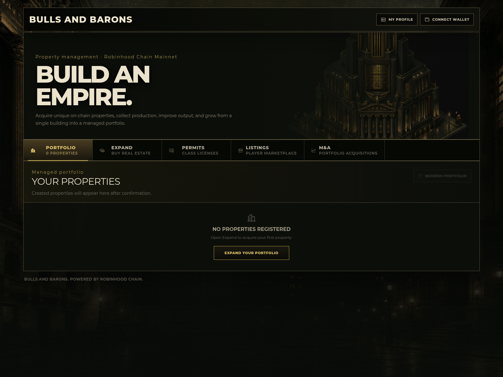 Screenshot of bullsandbarons.com