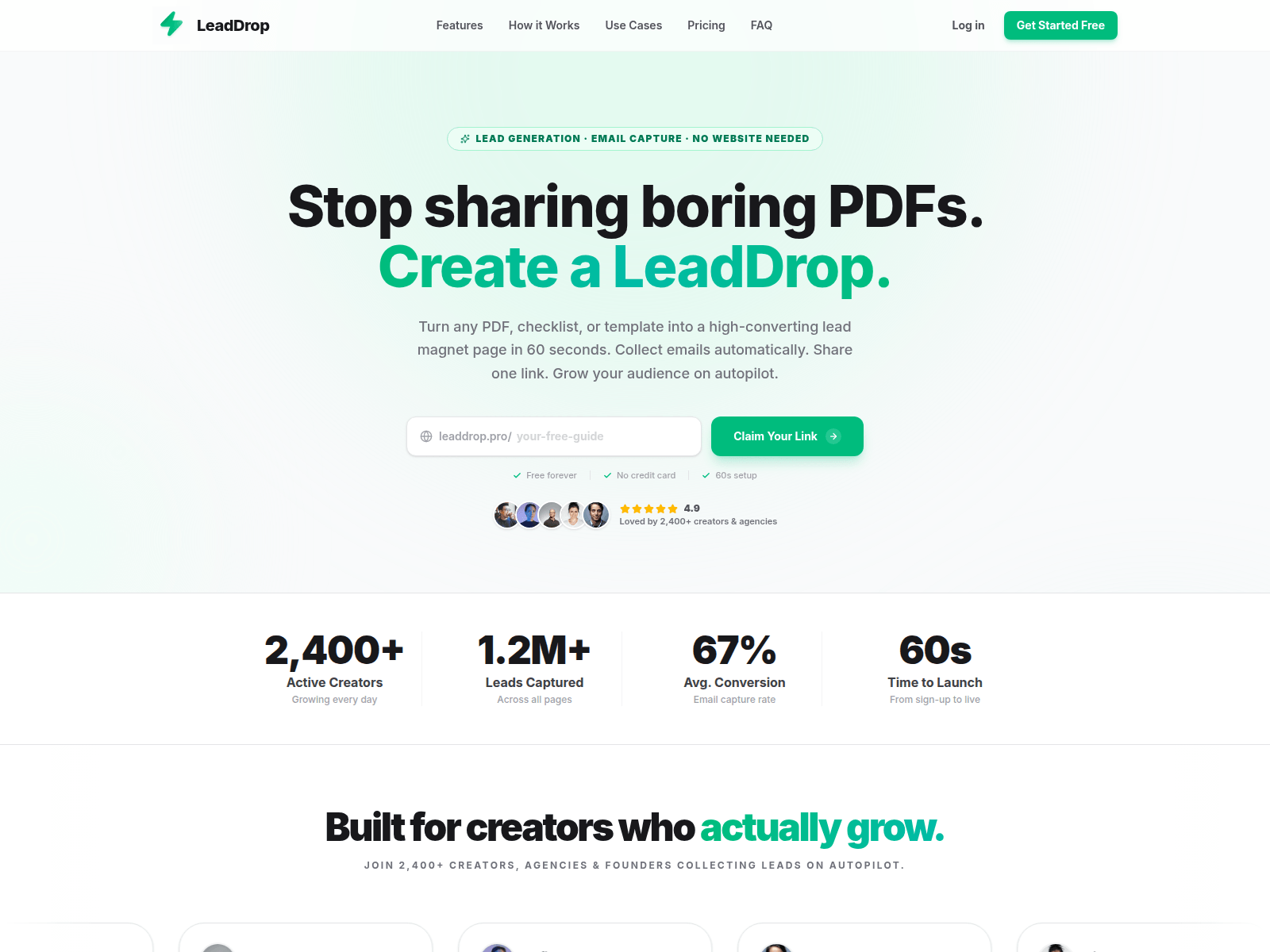 Screenshot of leaddrop.pro