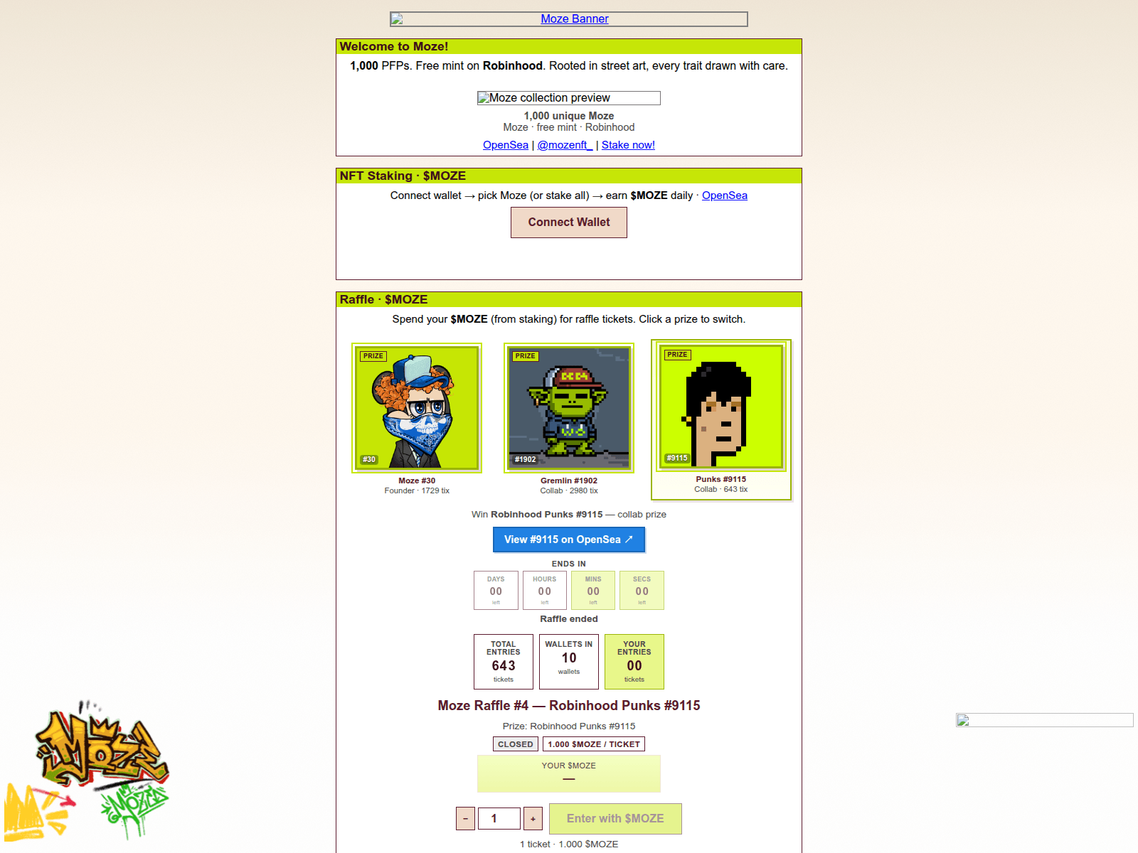 Screenshot of mozestreet.art