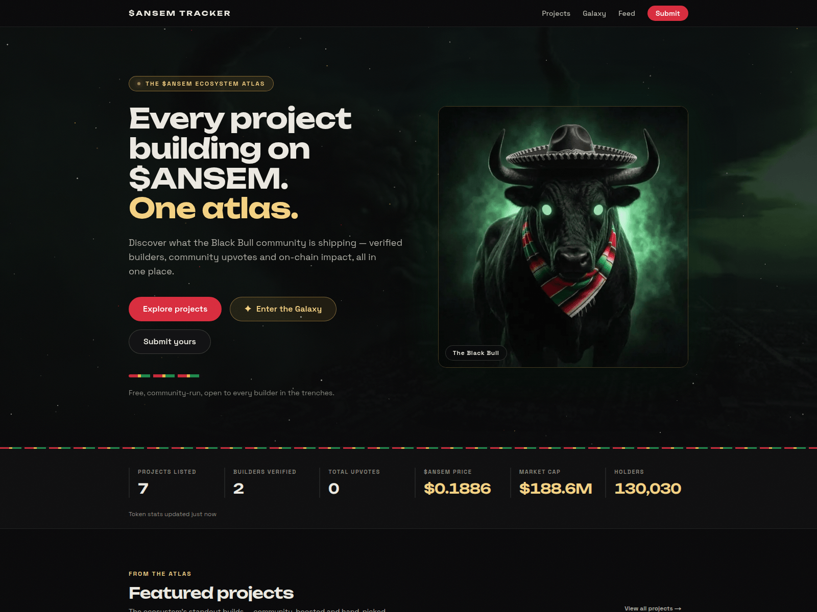 Screenshot of ansemtracker.com