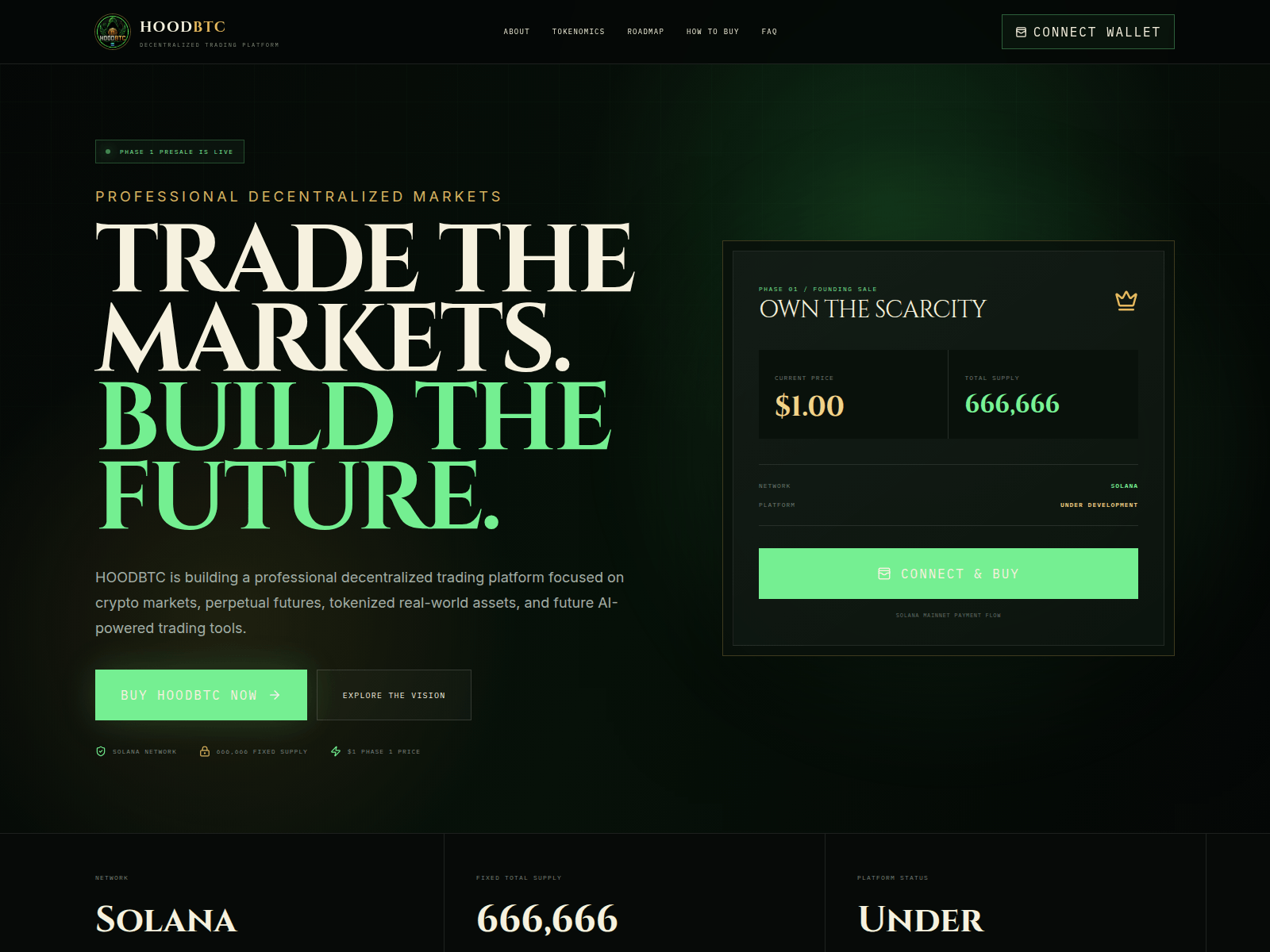 Screenshot of hoodbtc.com