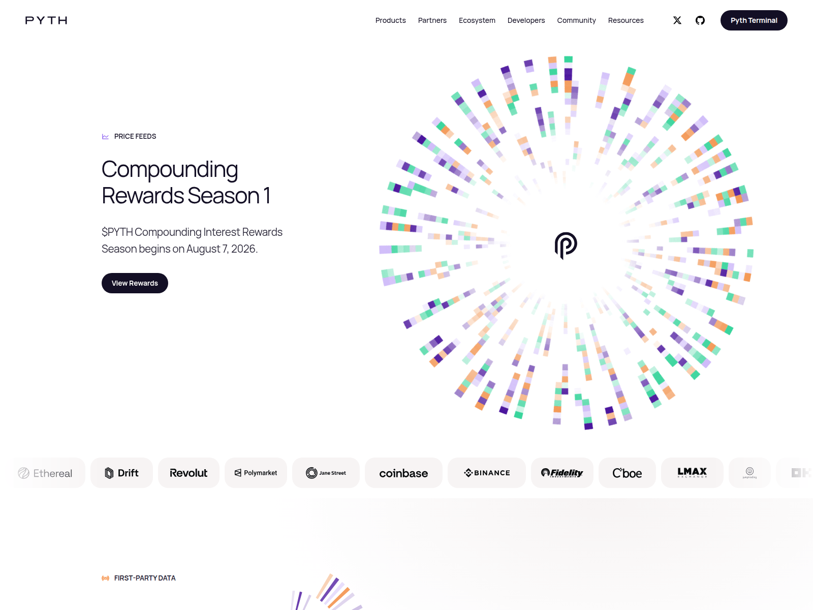 Screenshot of portal-pyth.network