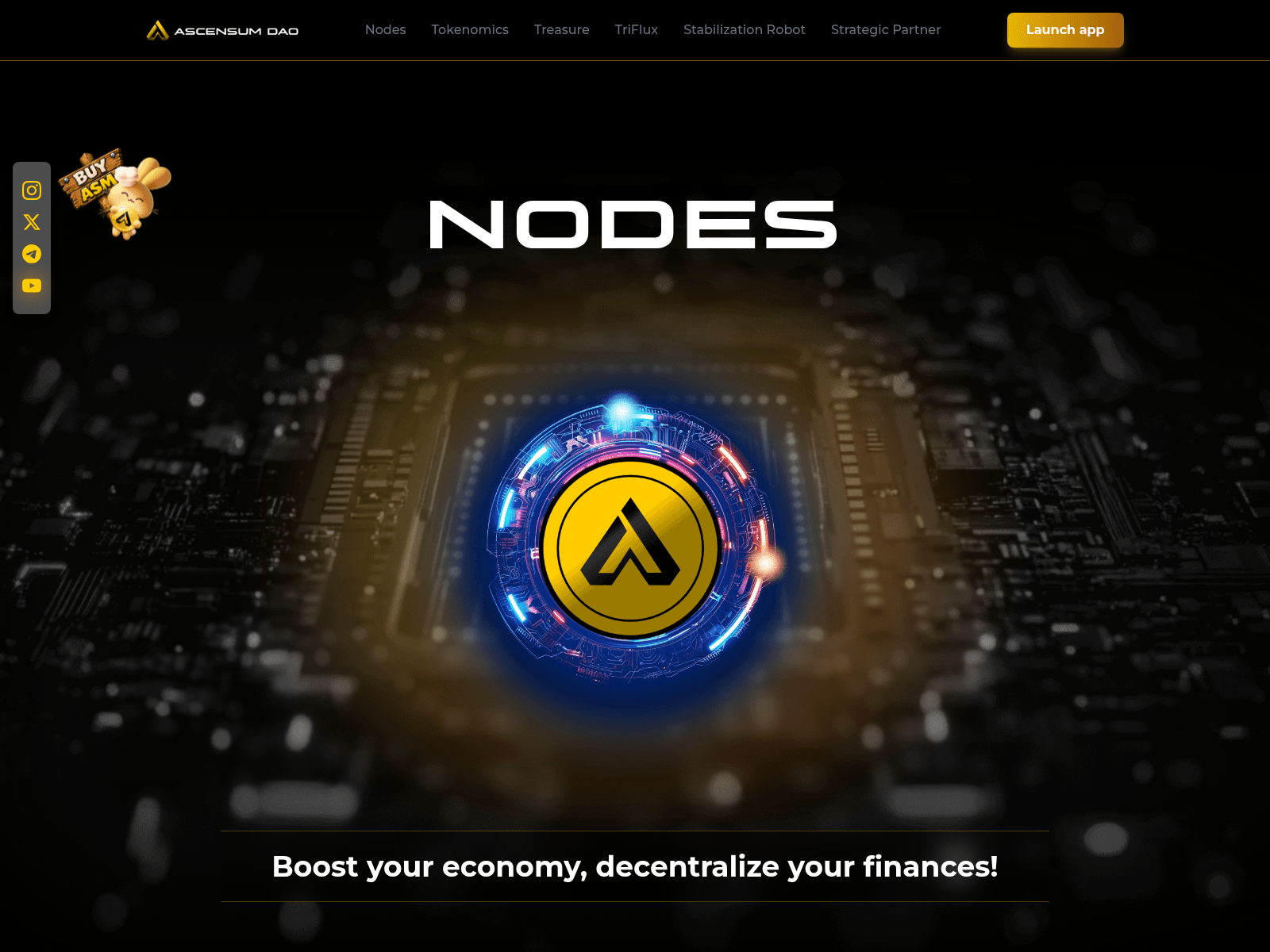 Screenshot von ascensum.io