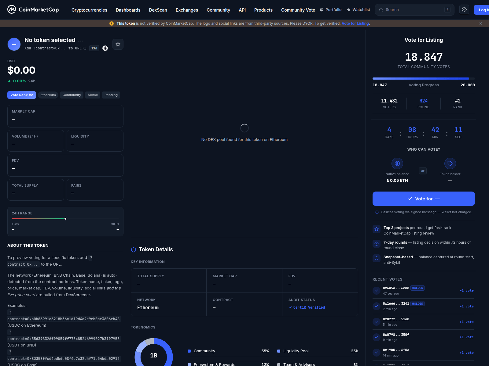 Screenshot of coincapmarketlistinghub-io.netlify.app