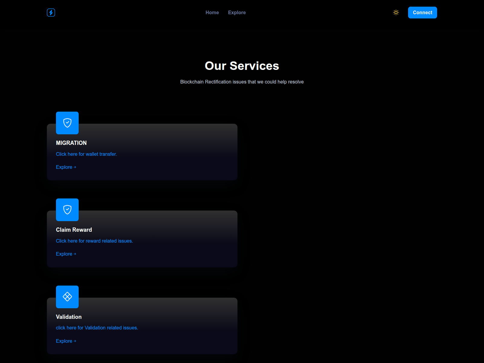 Screenshot of multidapp.netlify.app