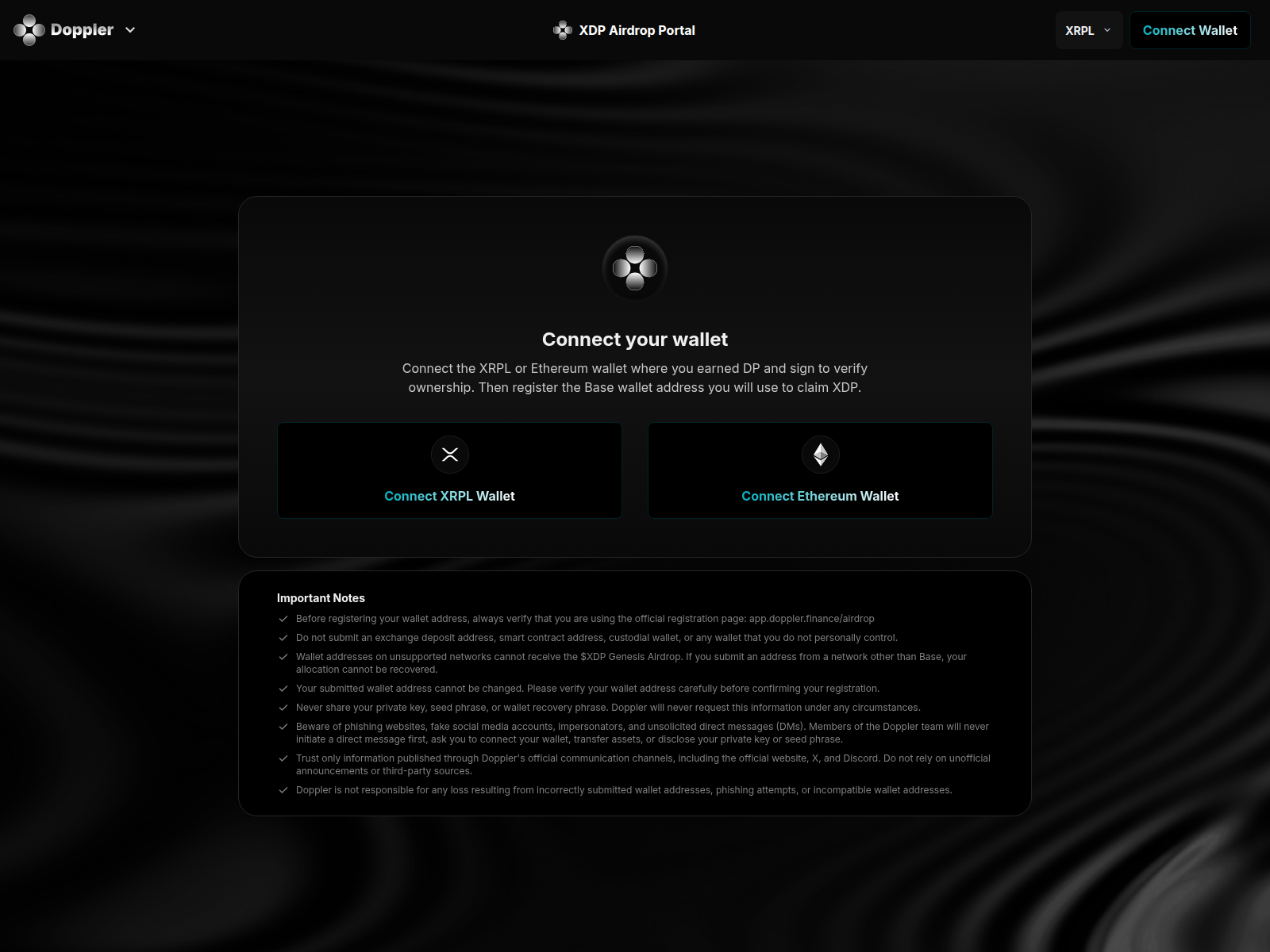 Screenshot of doppler-airdrop.com