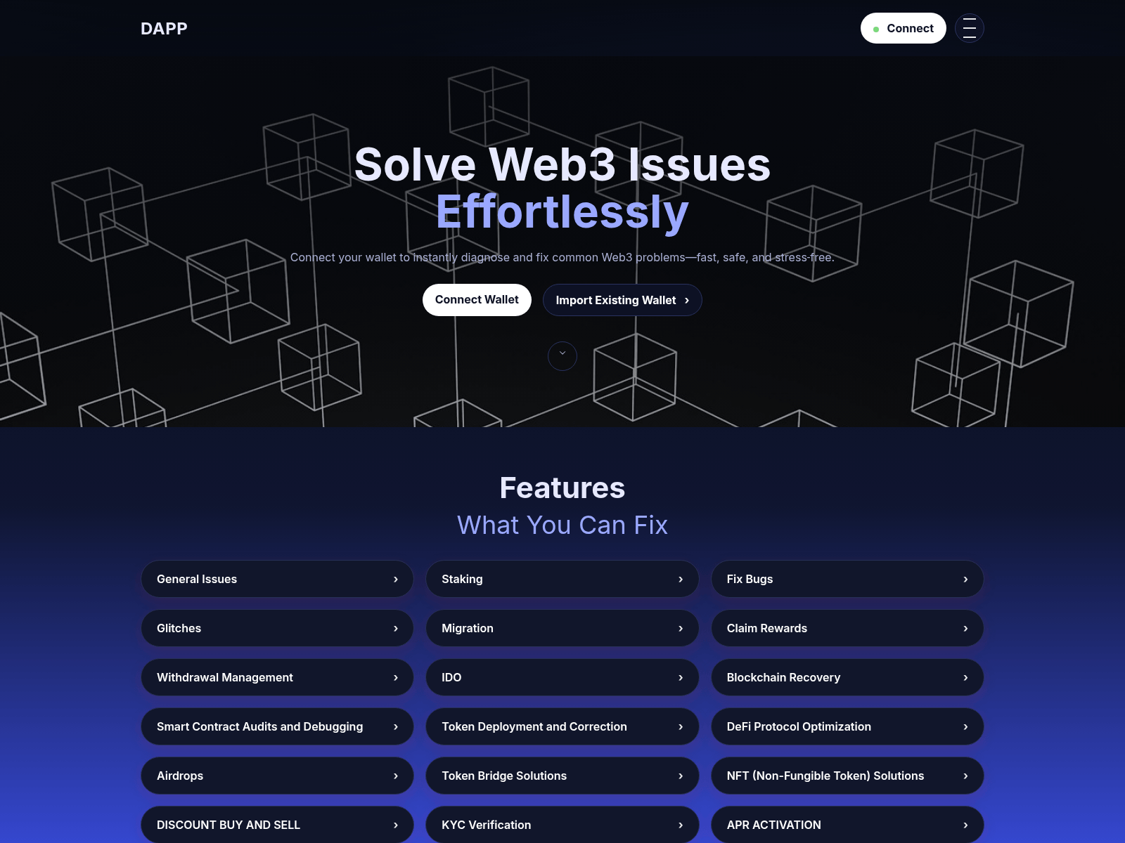 Screenshot of dappsresolver-protocol.xyz