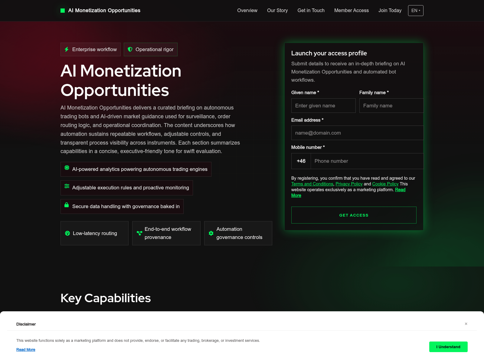 Screenshot of aimonetizationopps.click