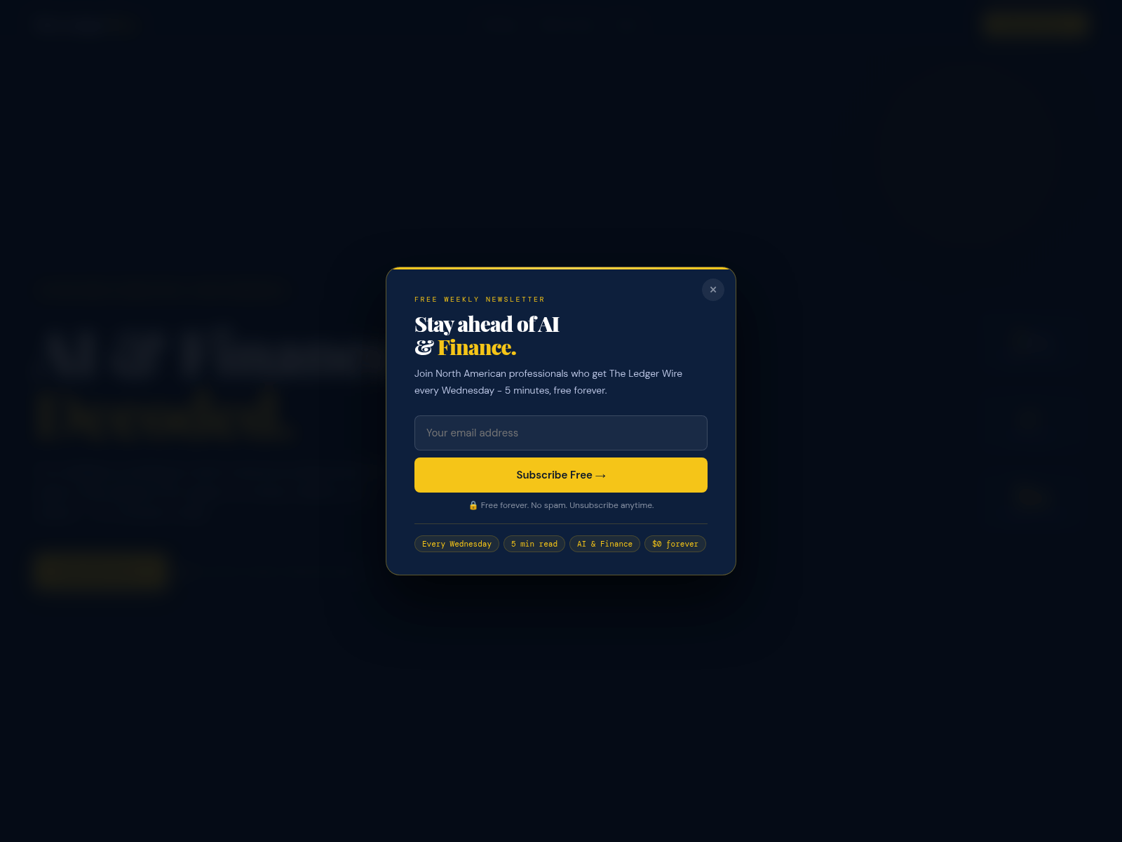 Screenshot of theledgerwire.com