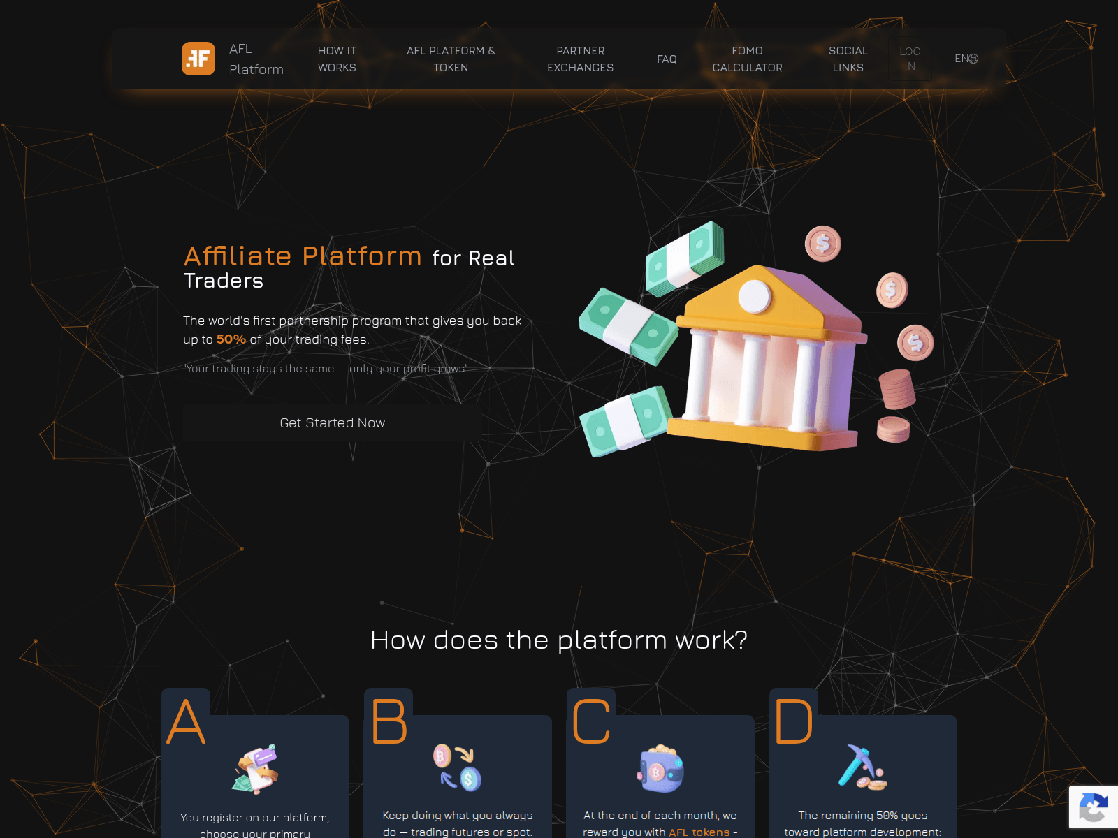 Screenshot of login.affiliate-token.com