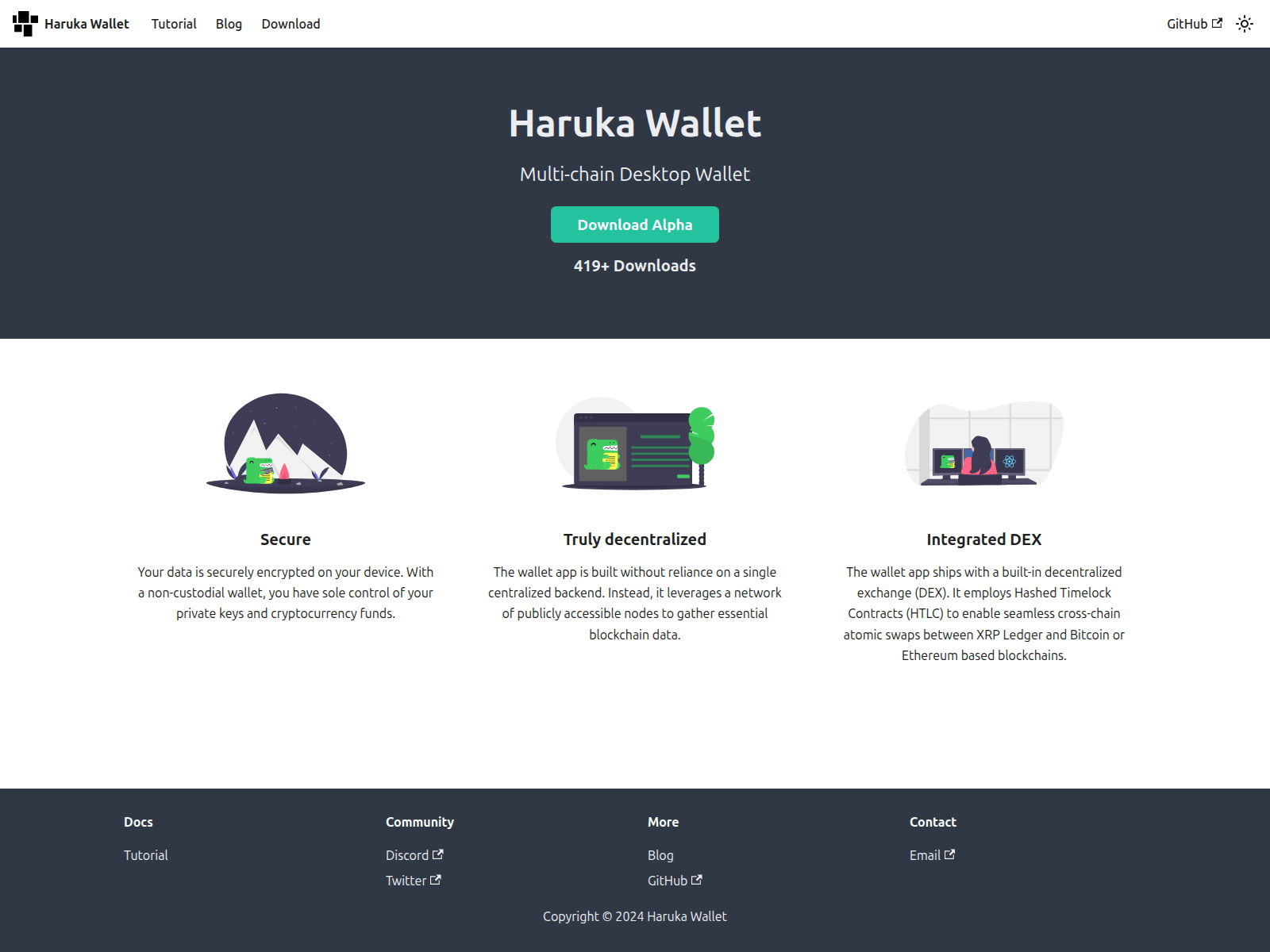 Screenshot of harukawallet.com