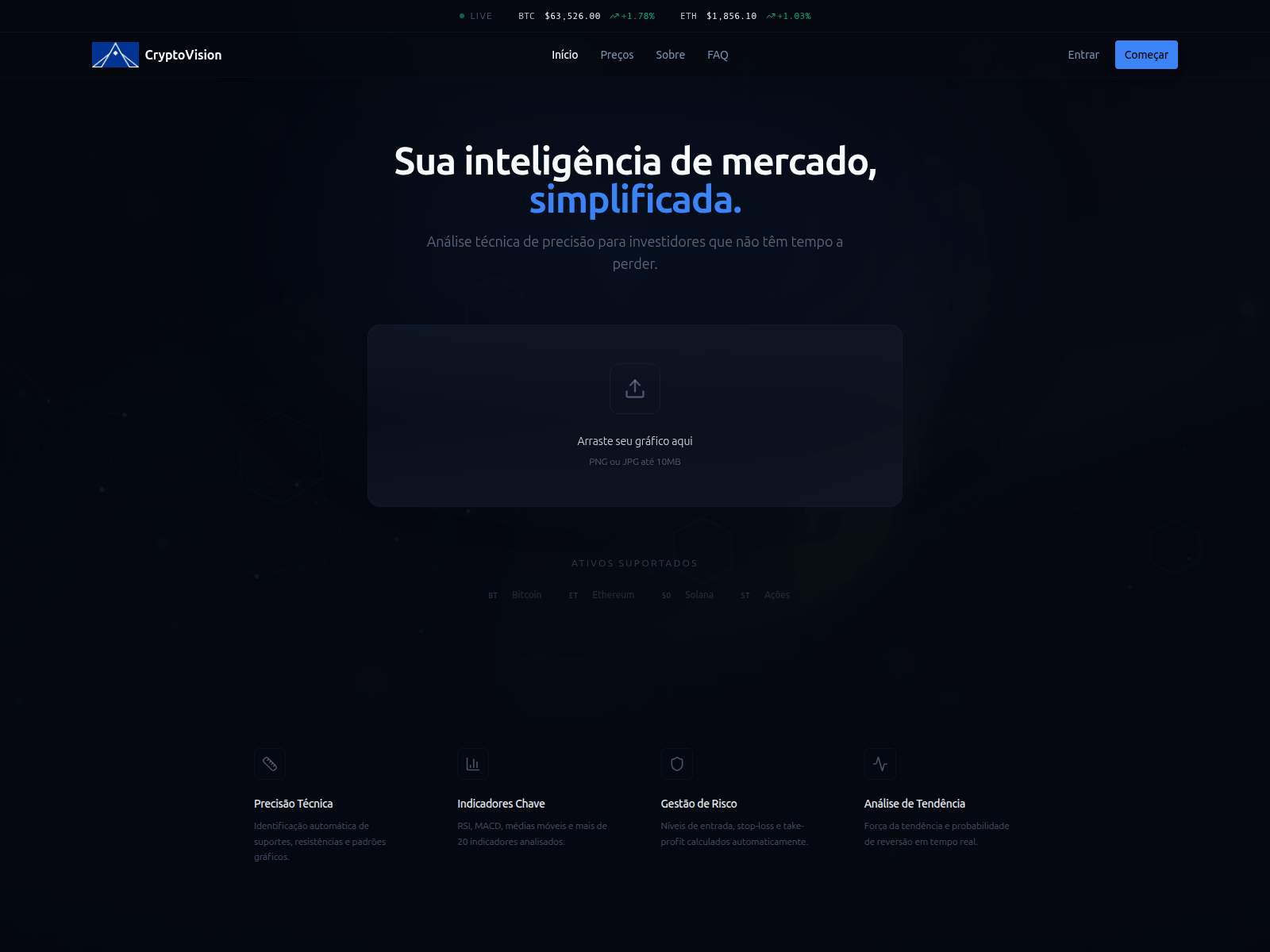 Screenshot of visoncrypto.com