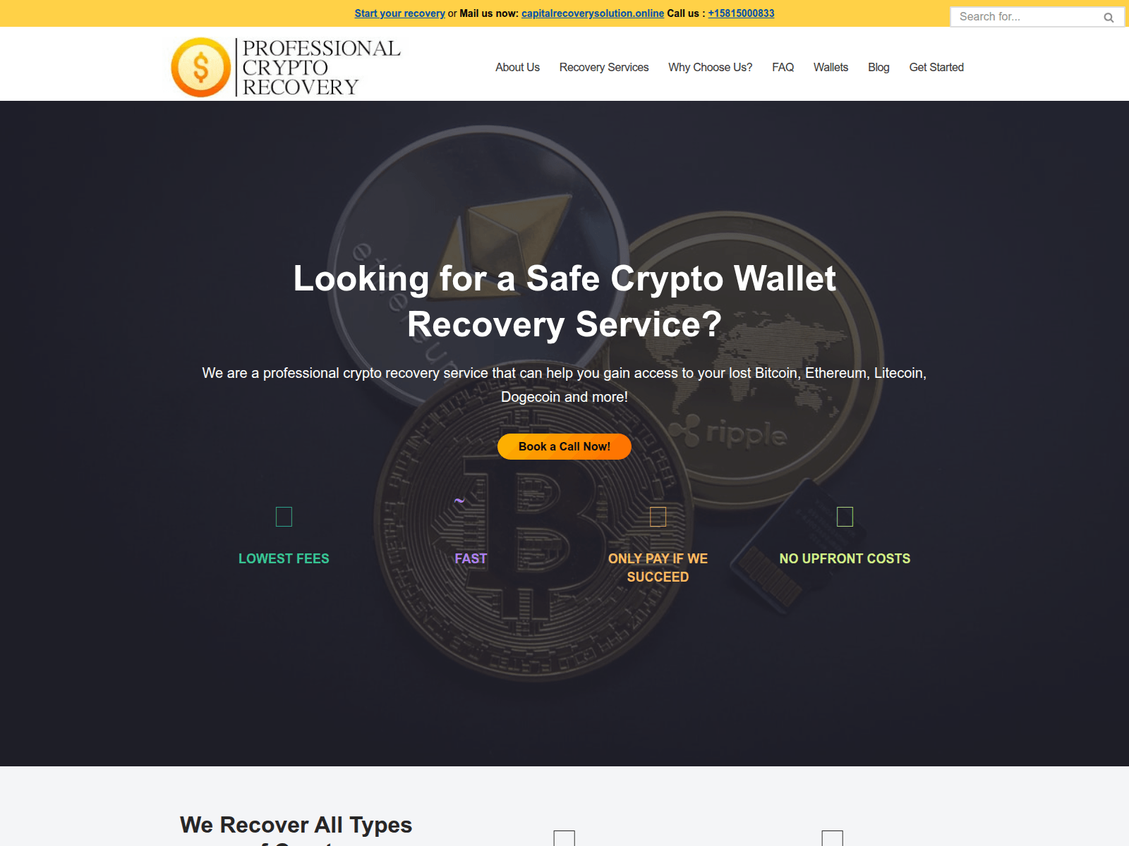 Screenshot of capitalrecoverysolution.online
