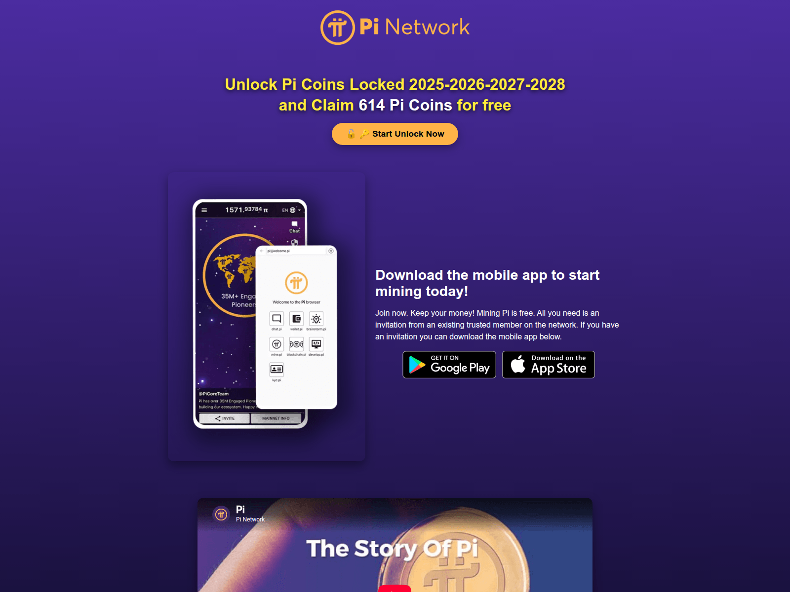 Screenshot of unlock-pi.site