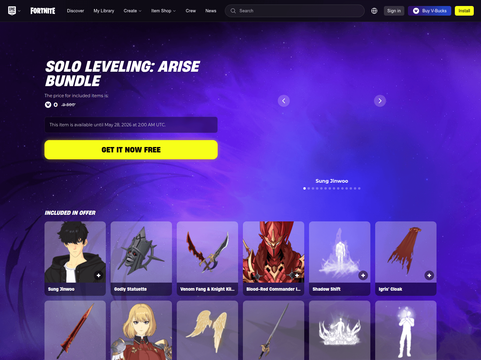 Screenshot of sololevel-fortnite.com