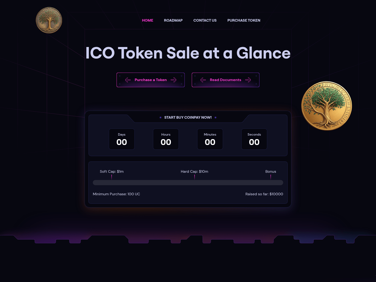 Screenshot of unitycoincrypto.com