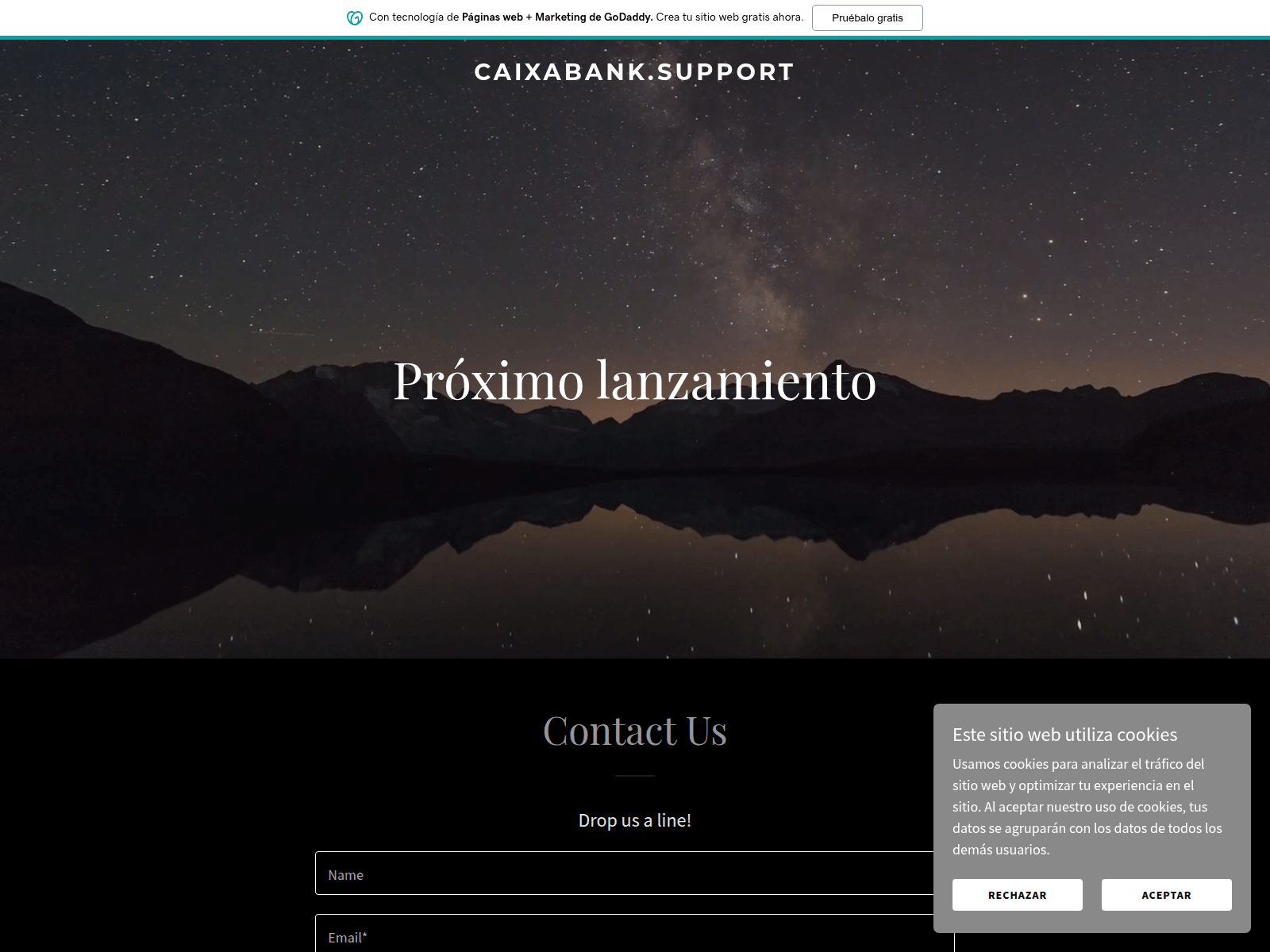 Screenshot of caixabank.support