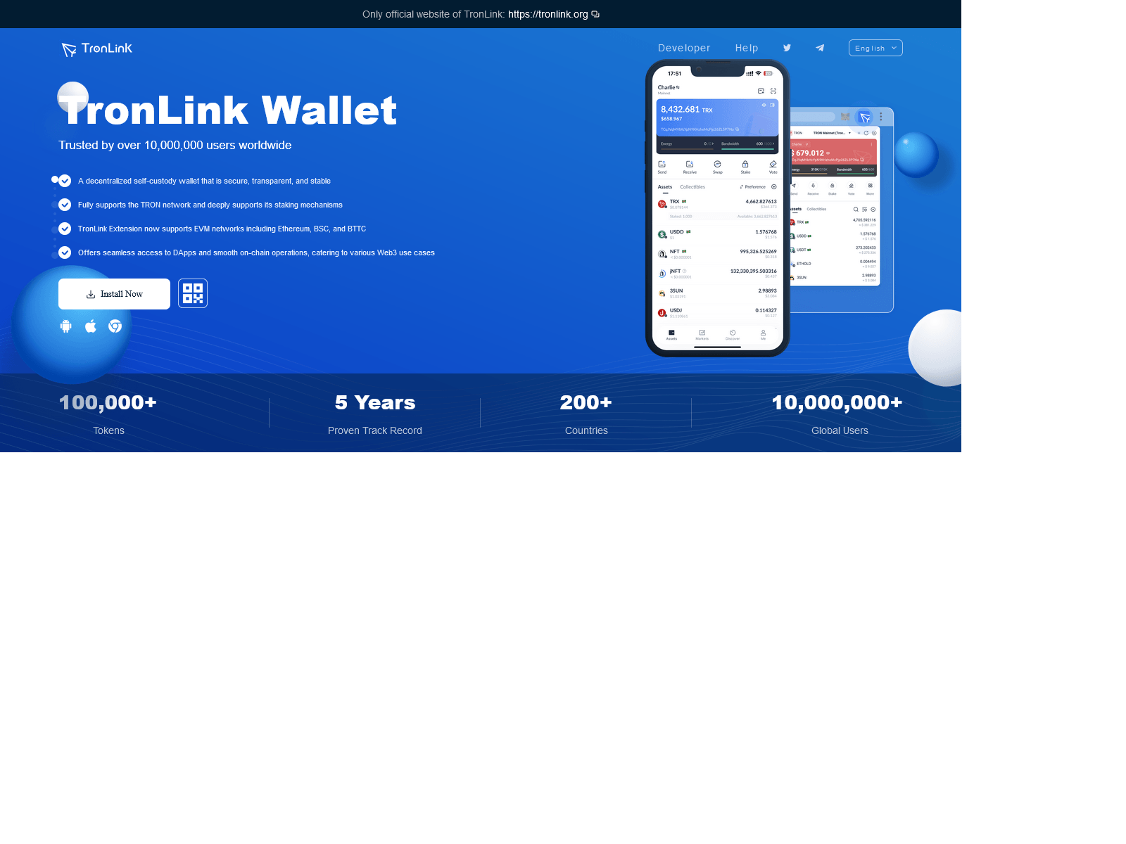 Screenshot of ttronlink-wallet.webflow.io