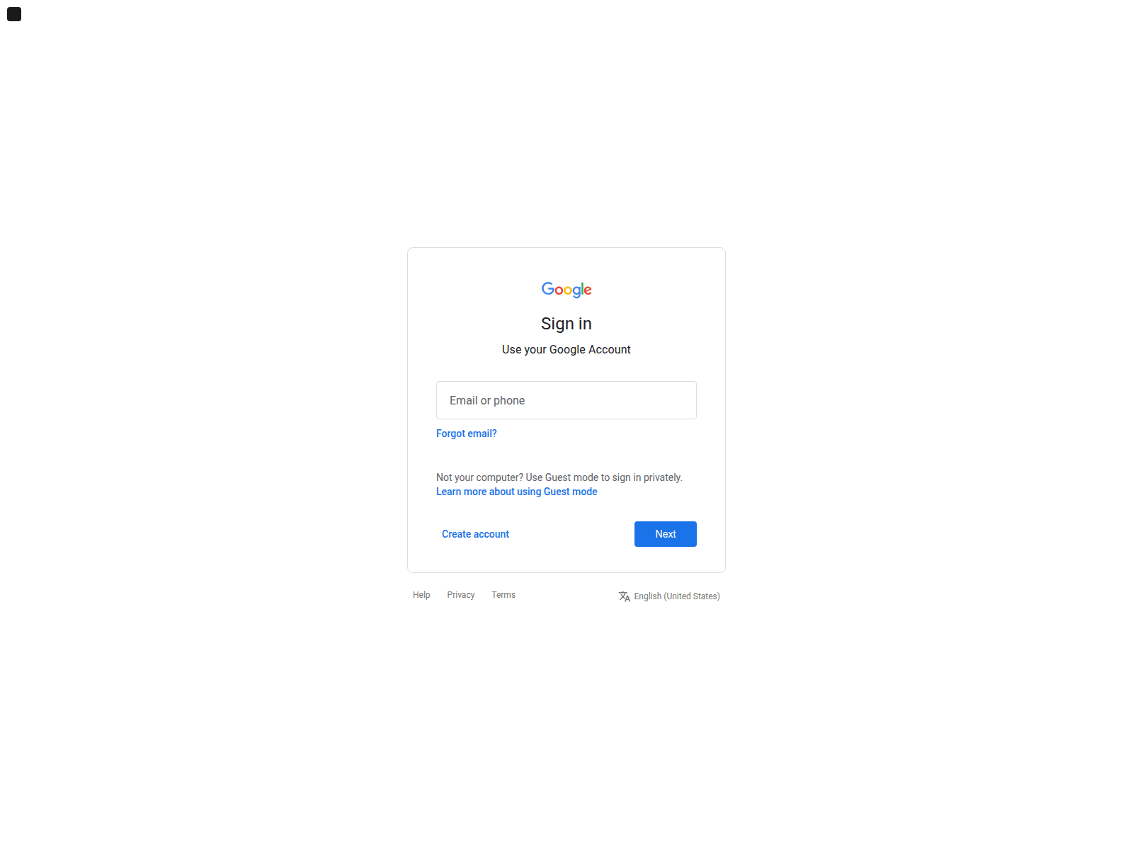 Screenshot of googleaccountservices.netlify.app