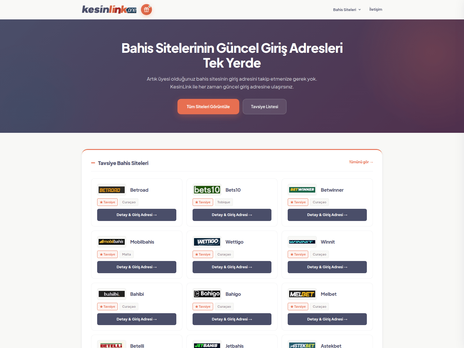 Screenshot of kesinlink2.com