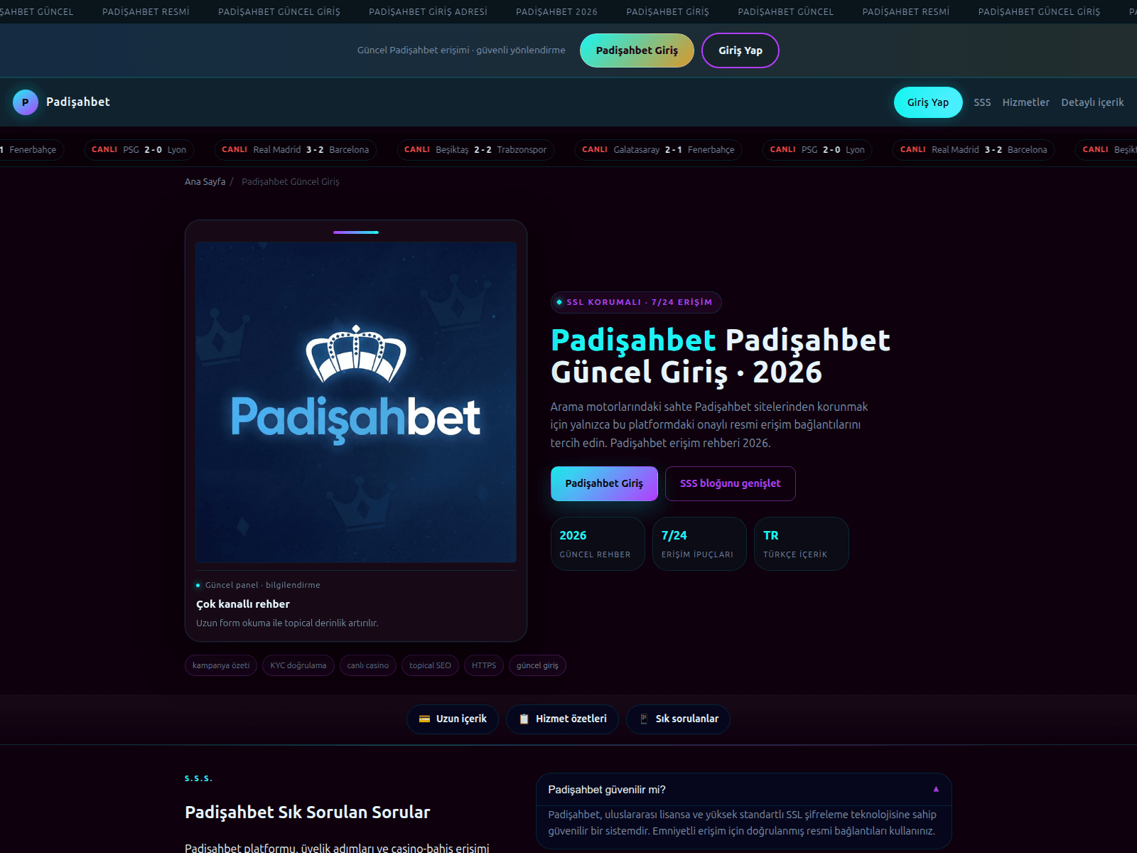 Screenshot of trc.padisahbettehayat.top