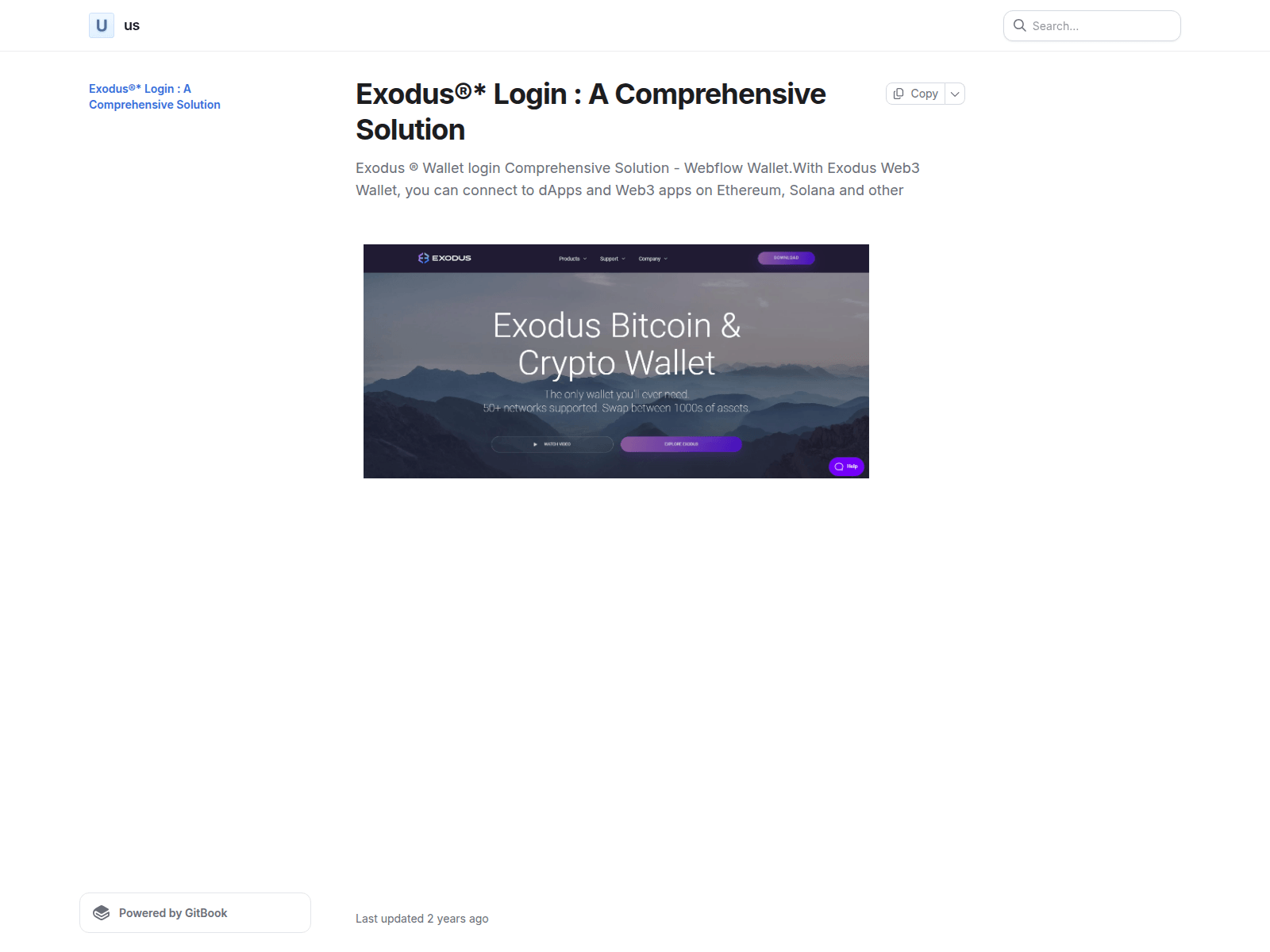 Screenshot of exaudiaslogin.gitbook.io