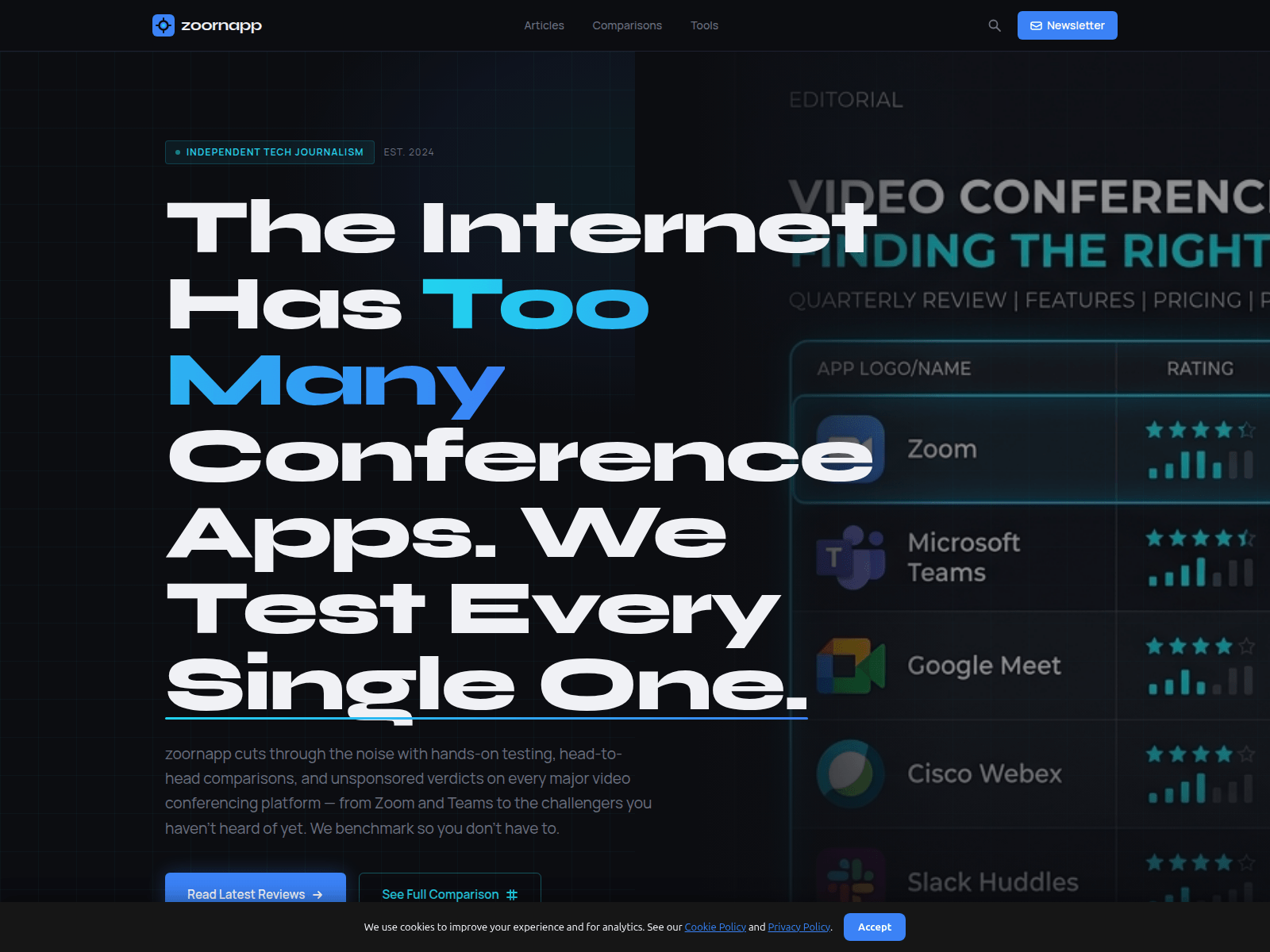 Screenshot of zoornapp.digital