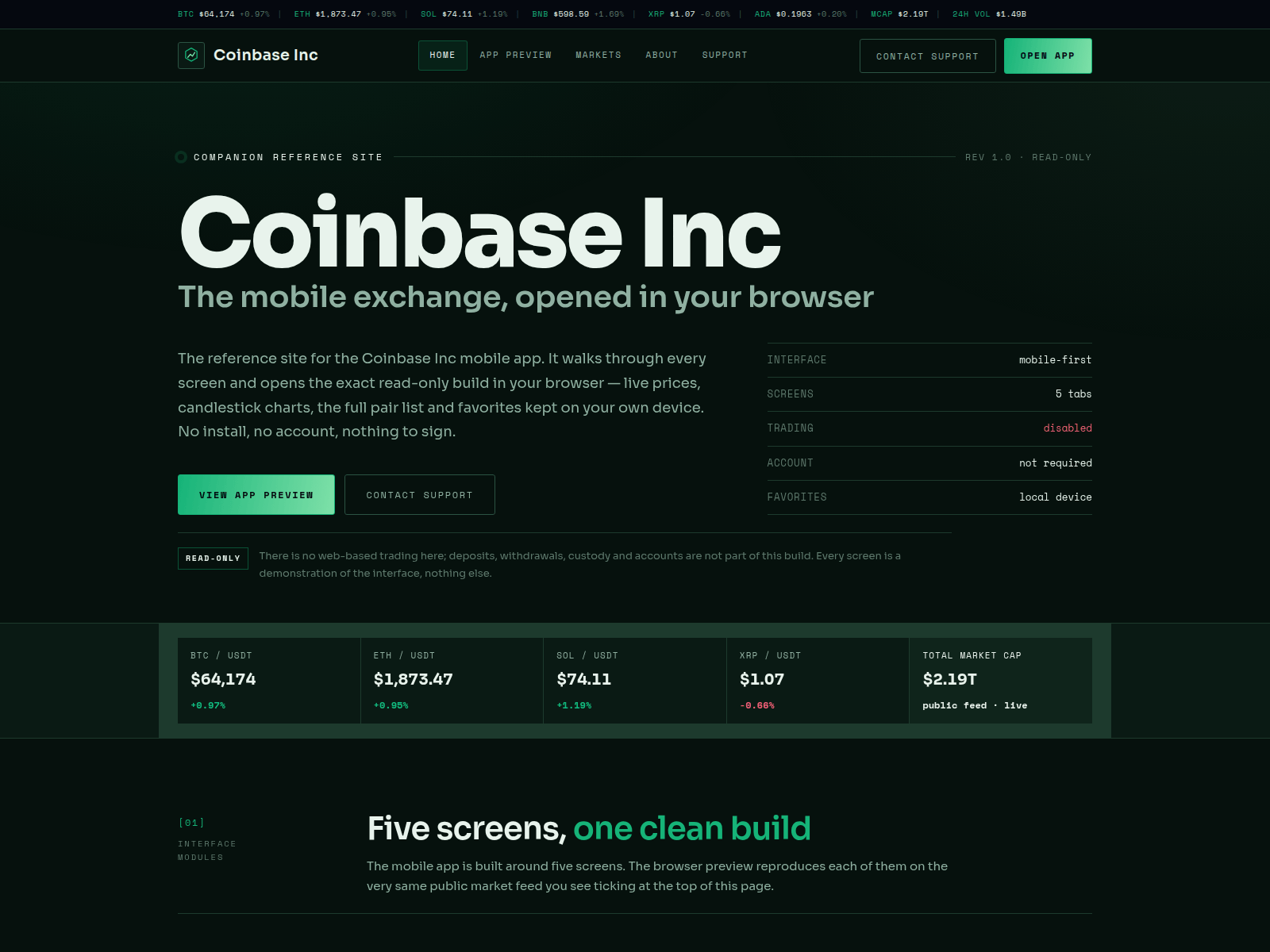 Screenshot of coinbase.st