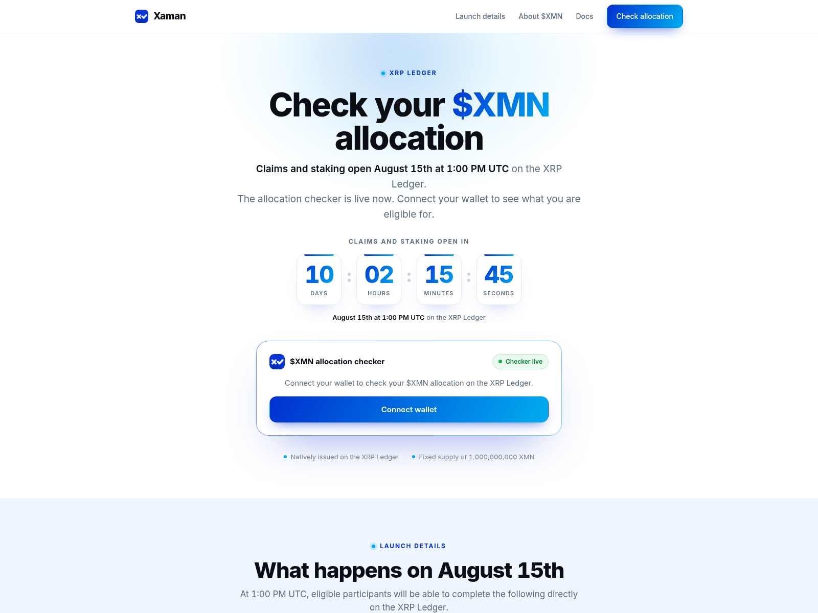 Screenshot of xaman.events