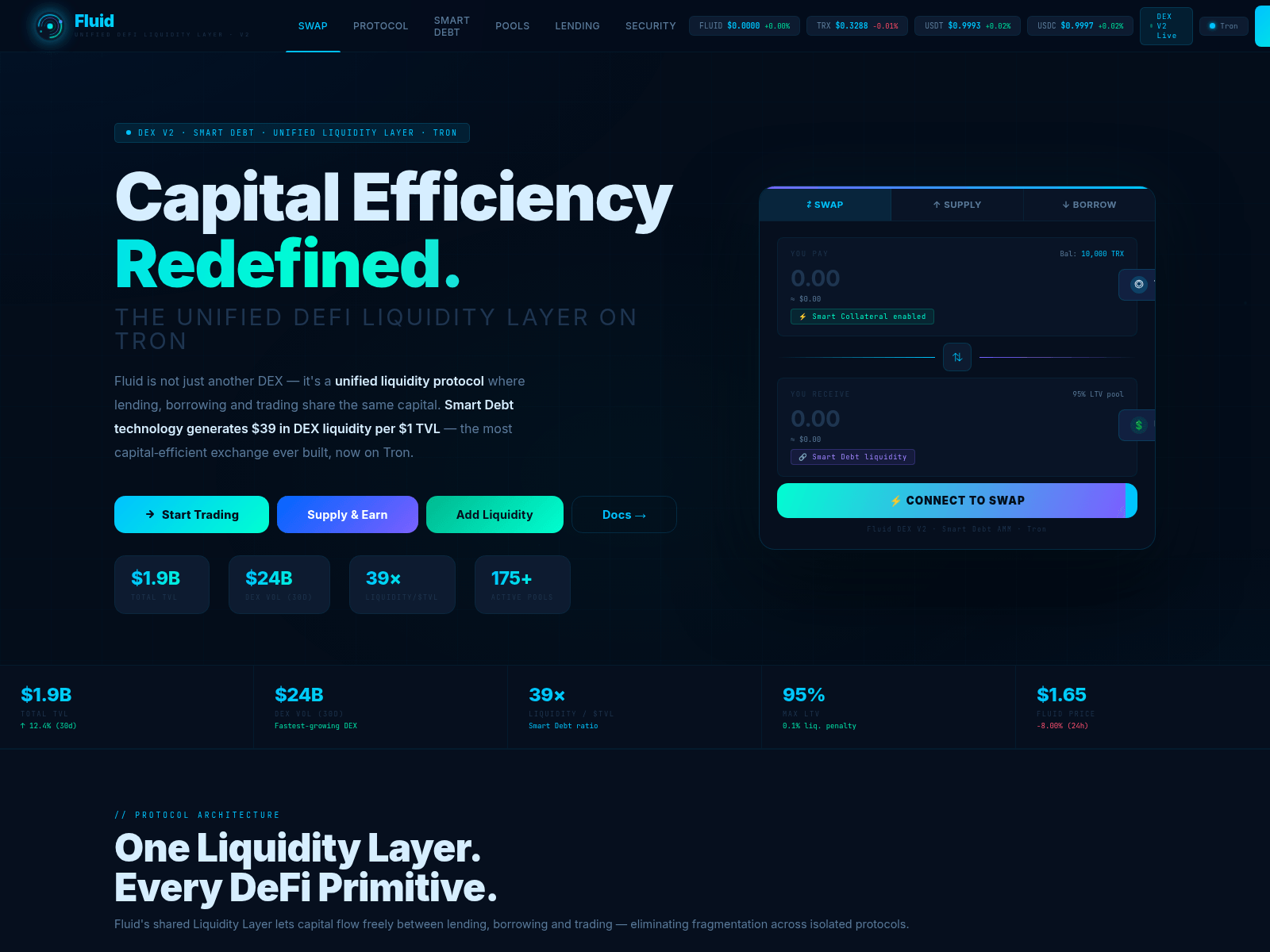 Screenshot of dex-fluid.net