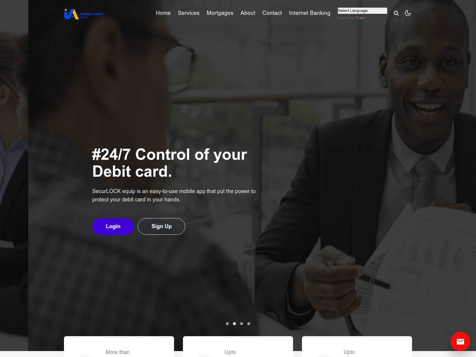 Screenshot of avesdexunitybank.com