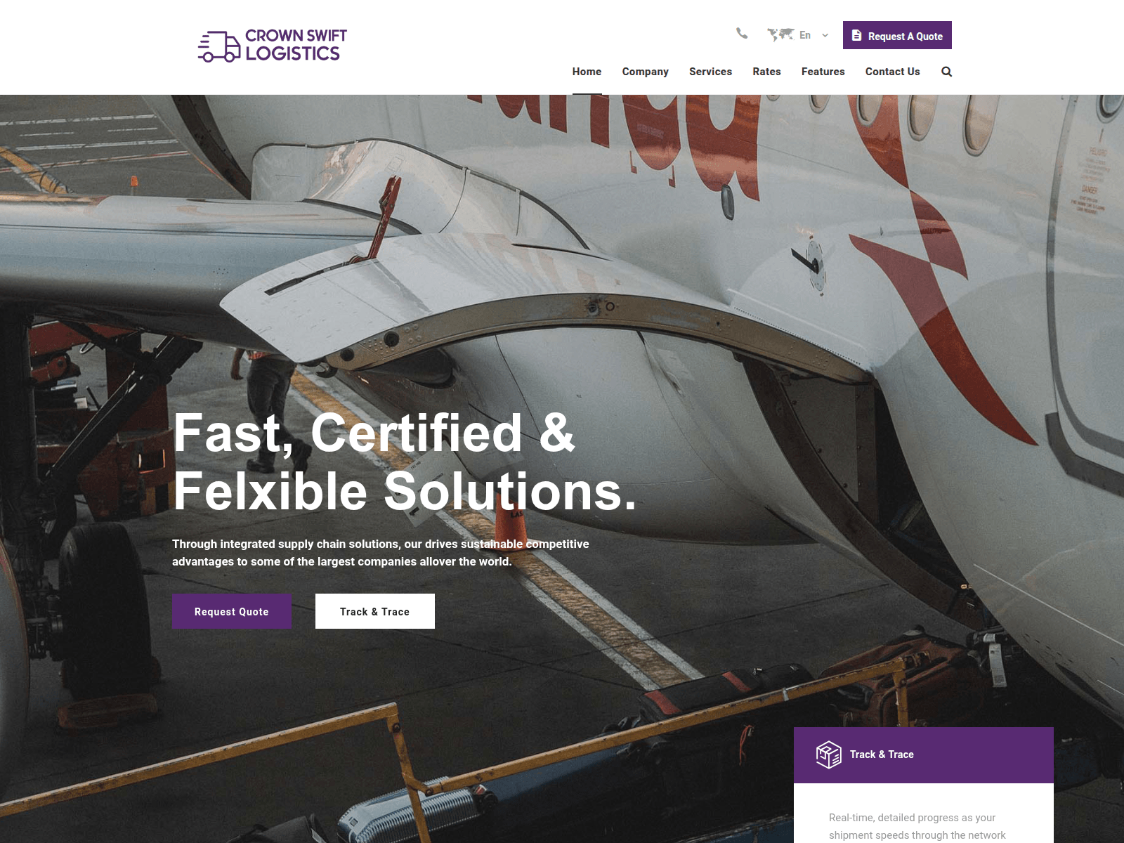 Screenshot of crownswiftlogisitcs.com