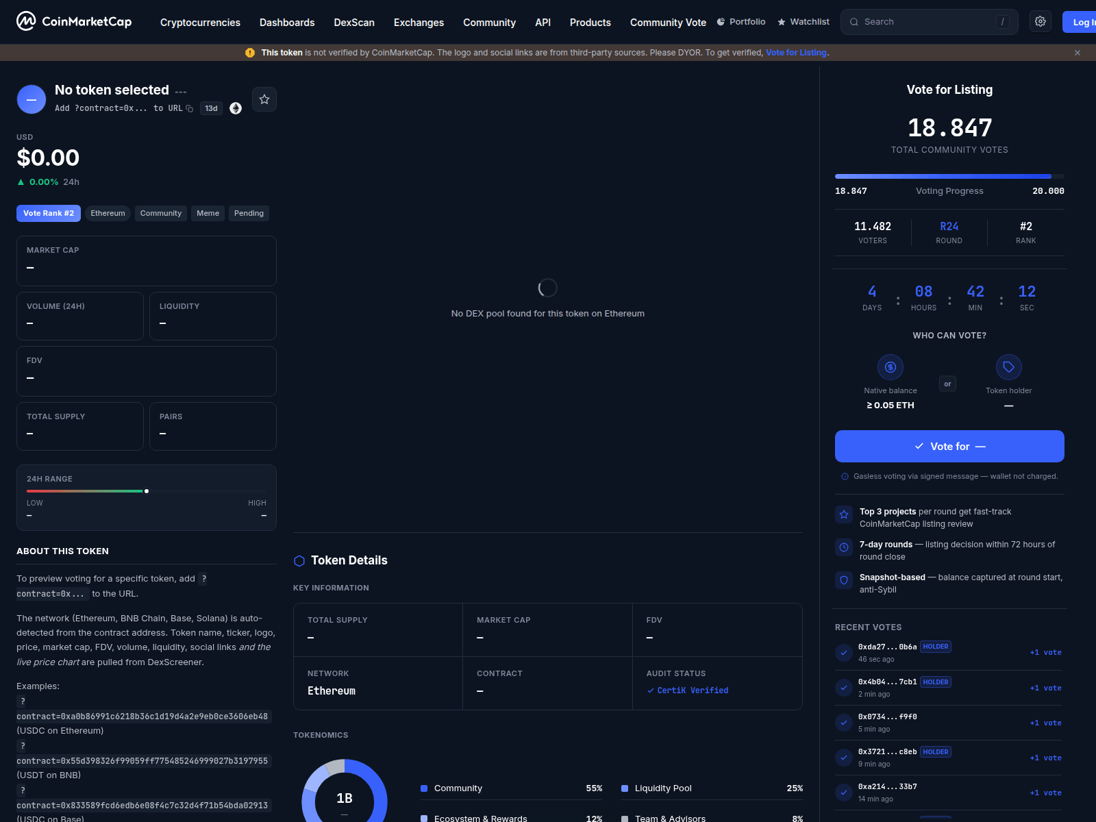 Screenshot of votelistingtokenpull-io.netlify.app