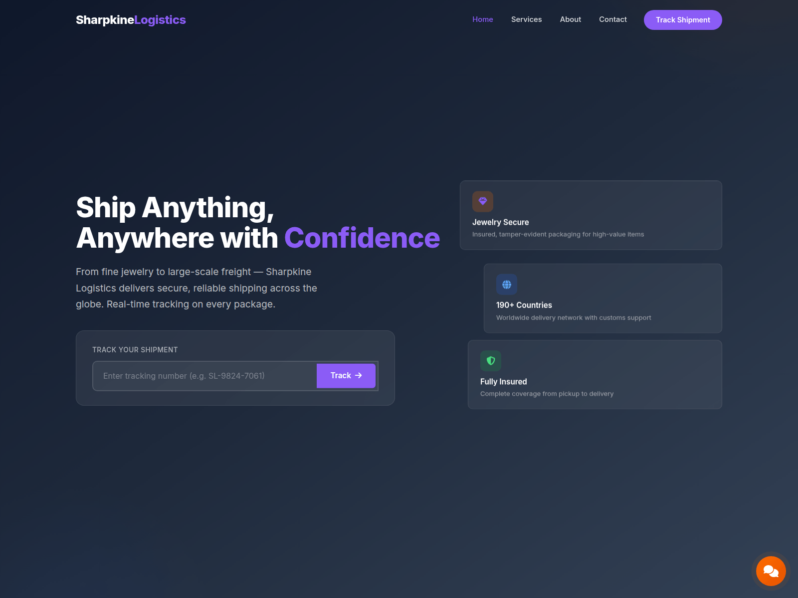 Screenshot of sharpkinelogistcis.com