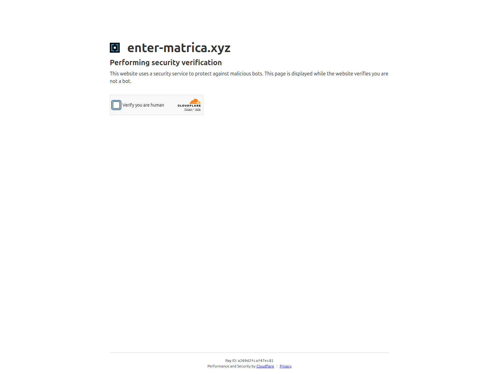 Screenshot of enter-matrica.xyz