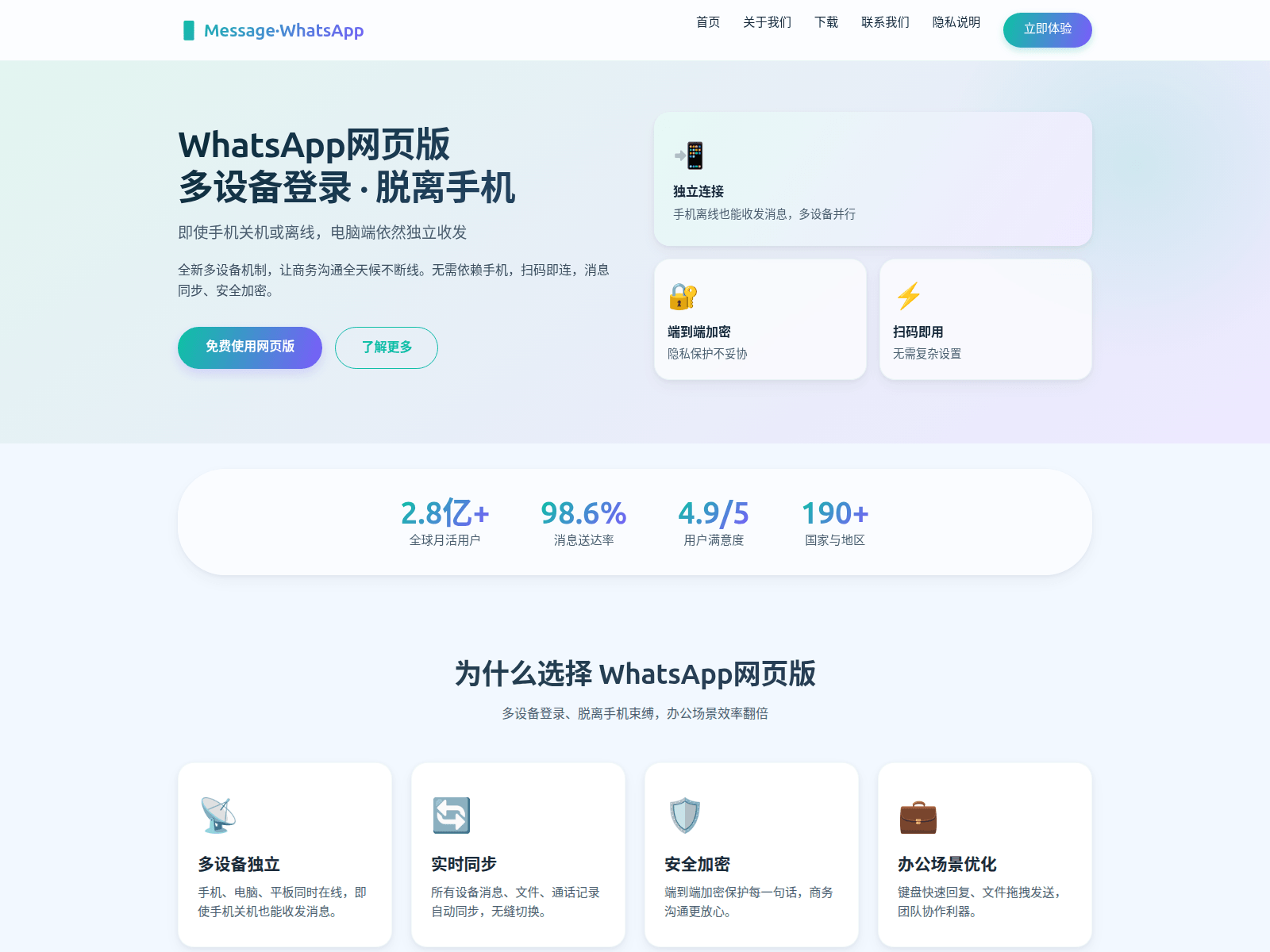Screenshot of one.message-whatapp.com.cn