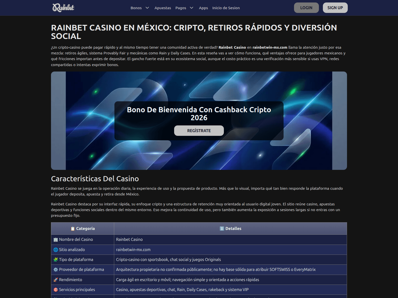 Screenshot of rainbetwin-mx.com