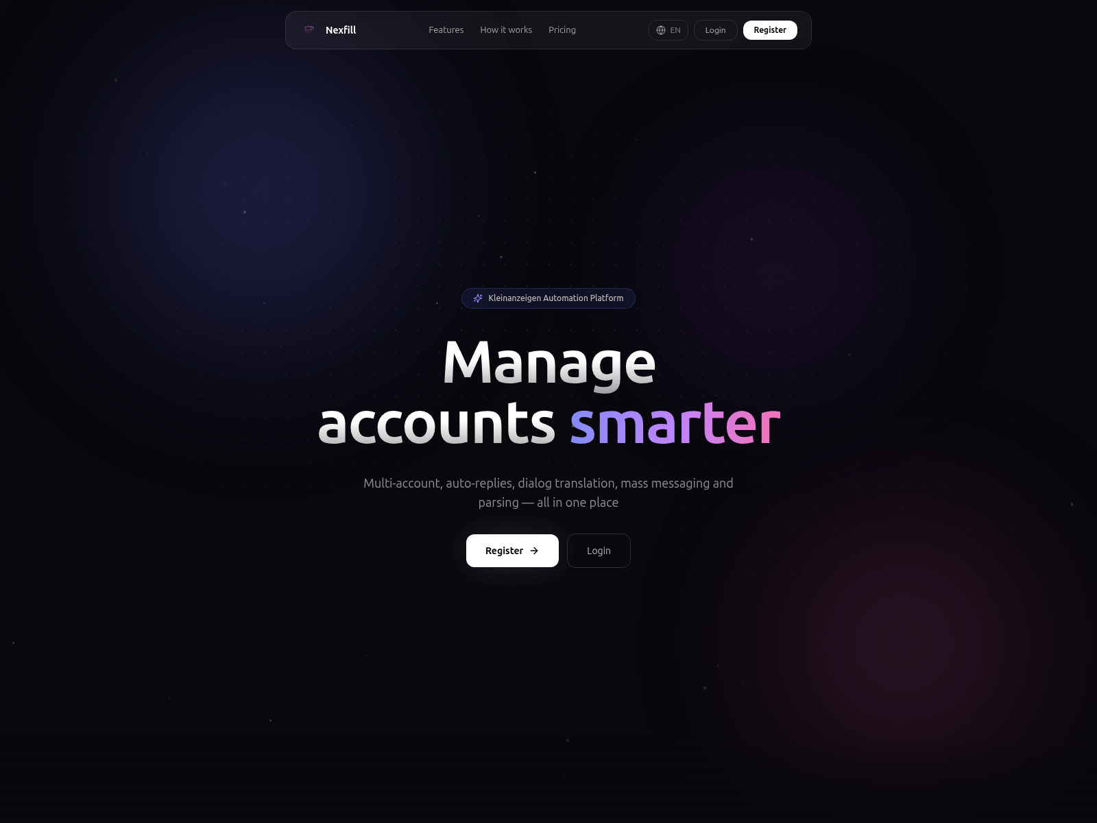 Screenshot of nexfill.ws