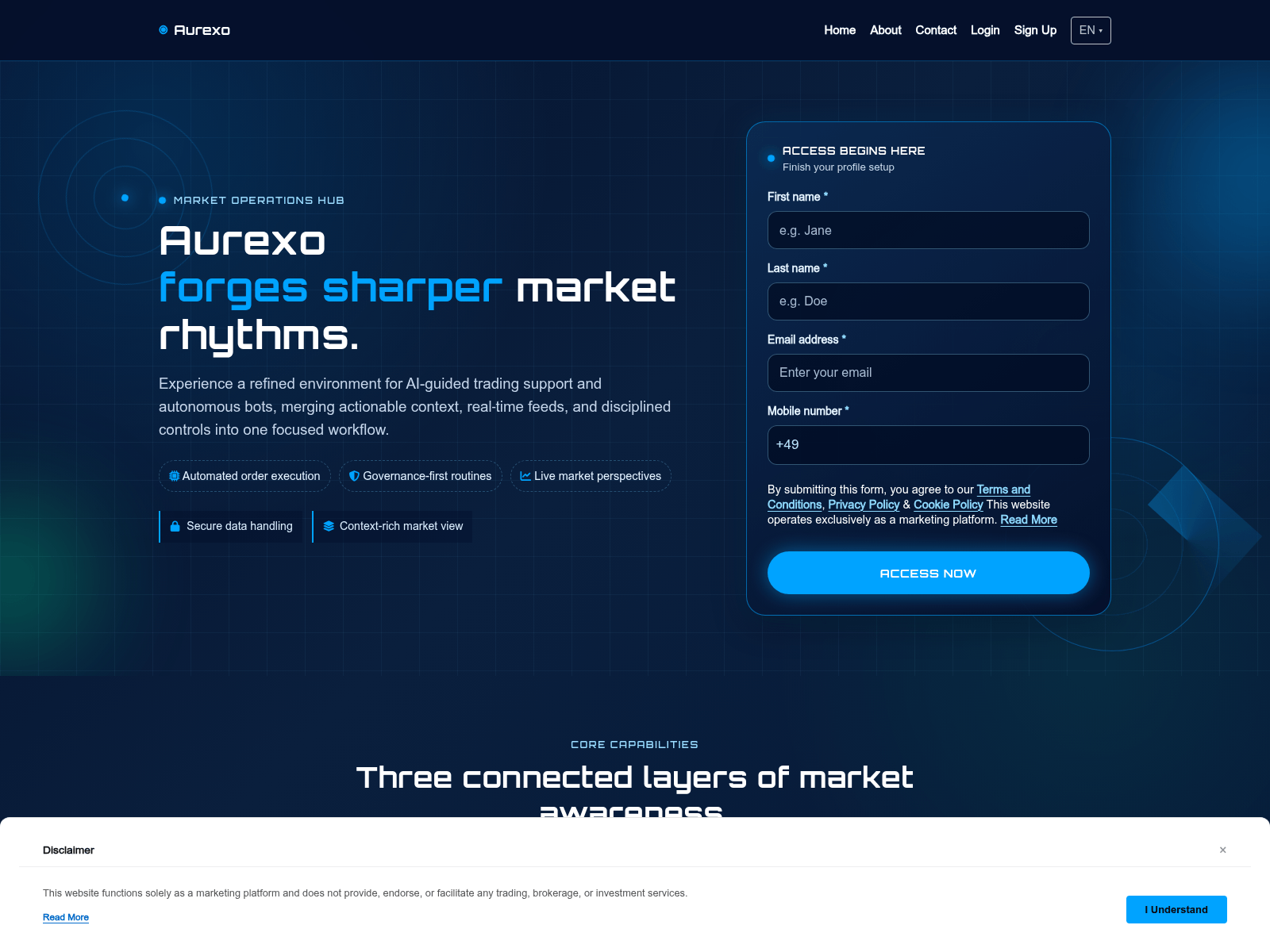 Screenshot of aurexo.digital