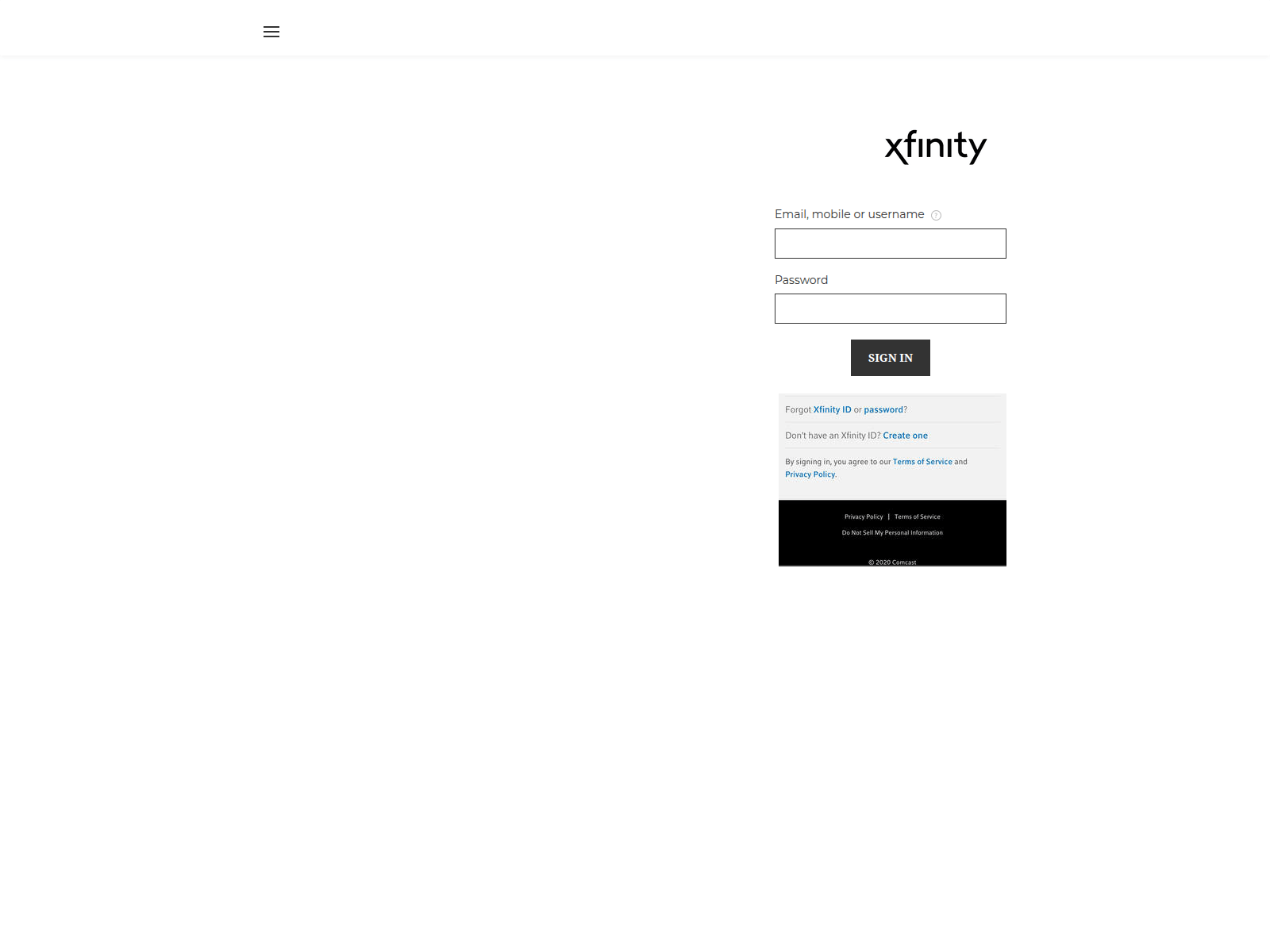 Screenshot of comcastserverservice.weebly.com