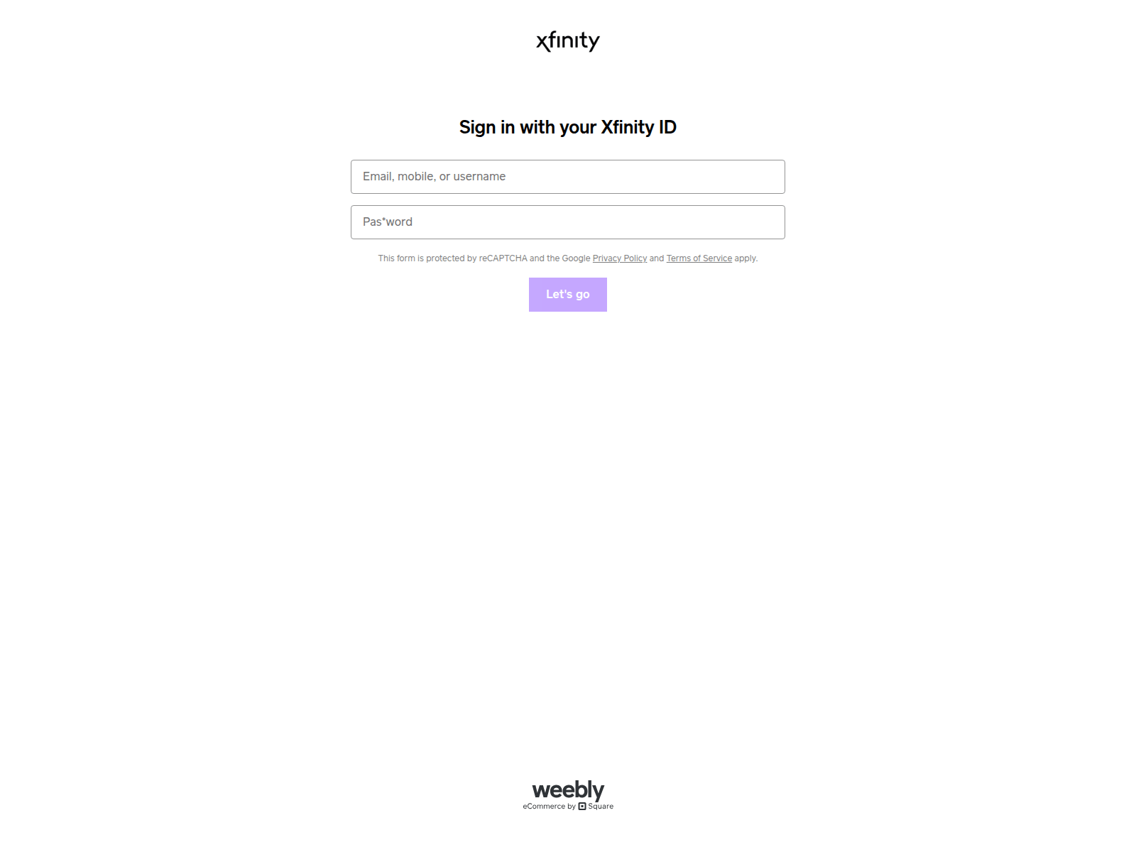 Screenshot of sign-in-xfinity.weebly.com