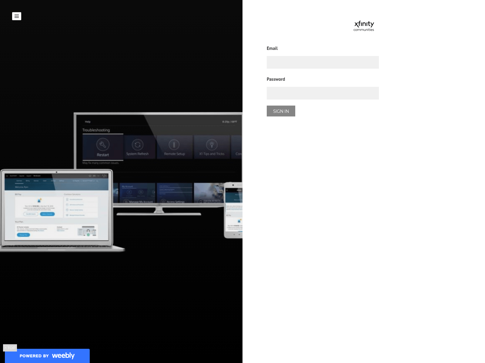 Screenshot of mailerxfinity.weebly.com