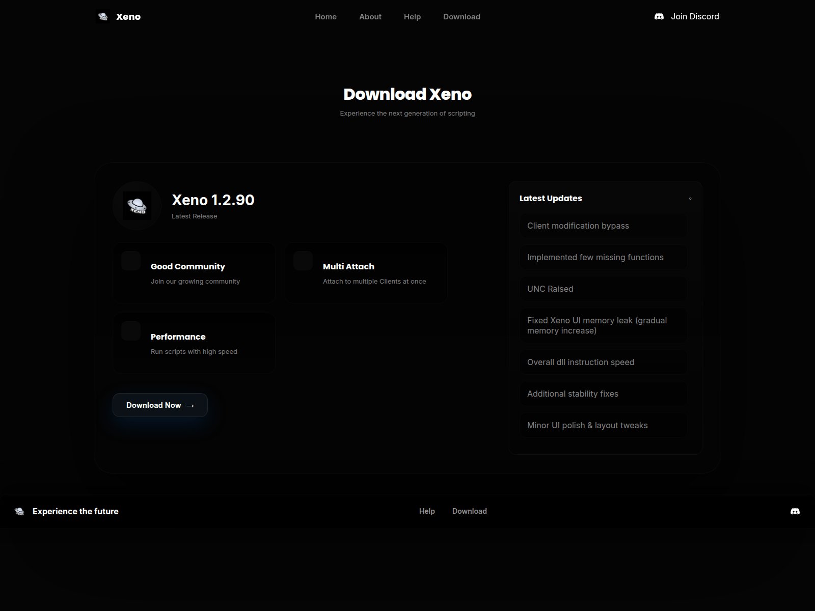 Screenshot of www.xeno-executor.lol