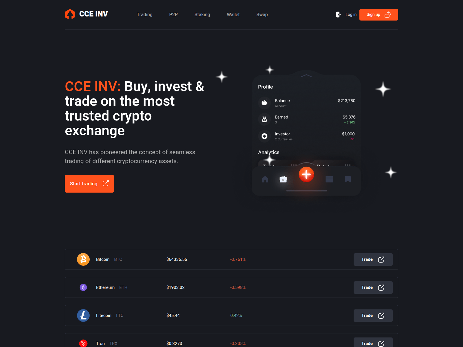 Screenshot of cce-inv.com