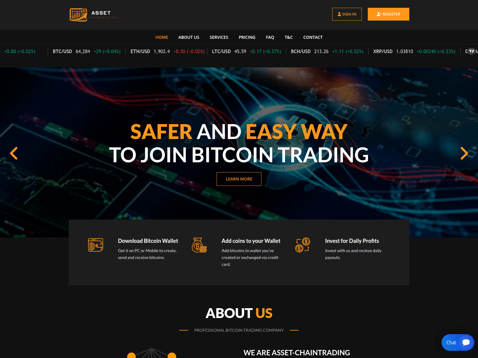 Ảnh chụp màn hình của assetchaintrd.com